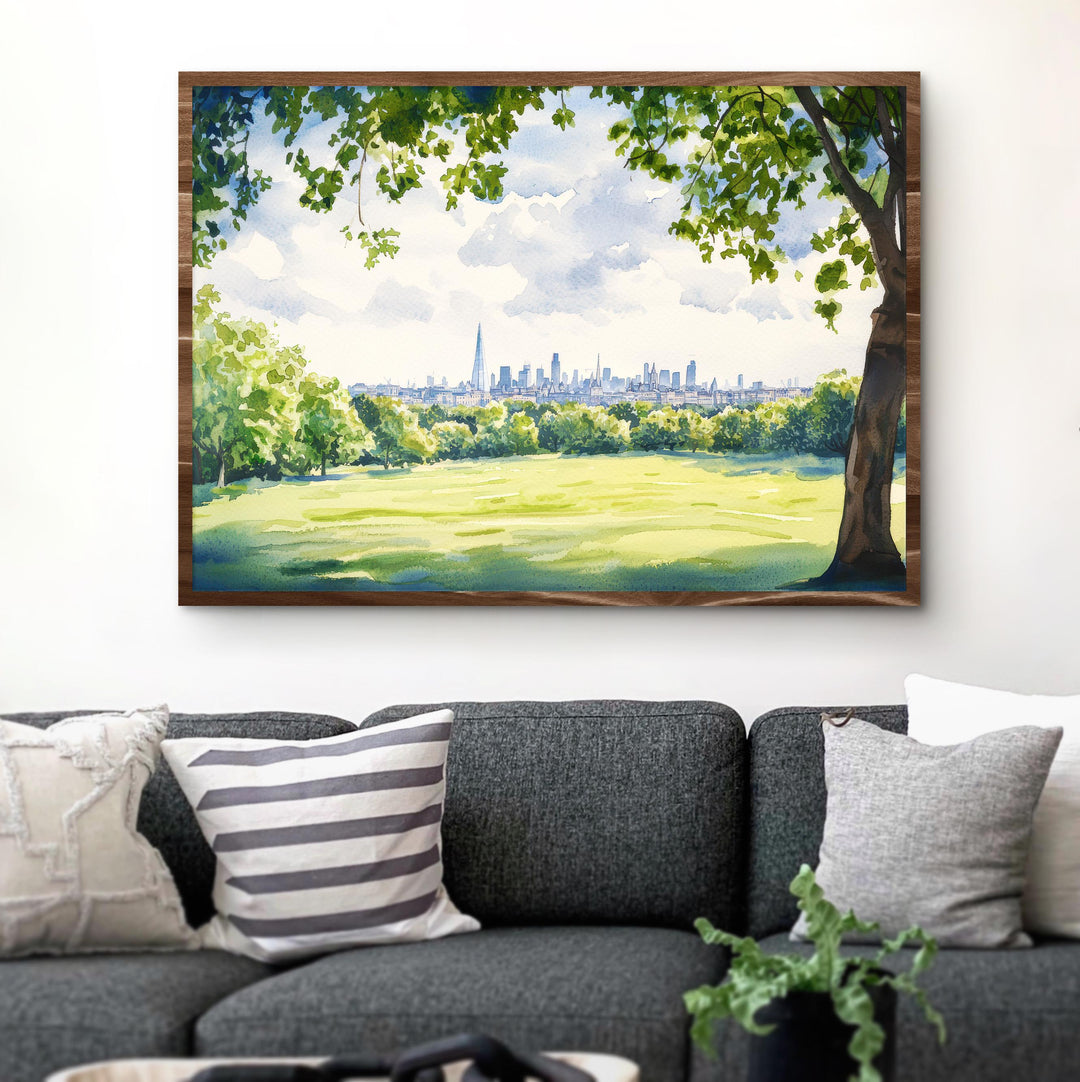 Hampstead Heath London Watercolor Poster Hampstead Heath Travel Print City Park Painting Nature Wall Art UK Decor Souvenir