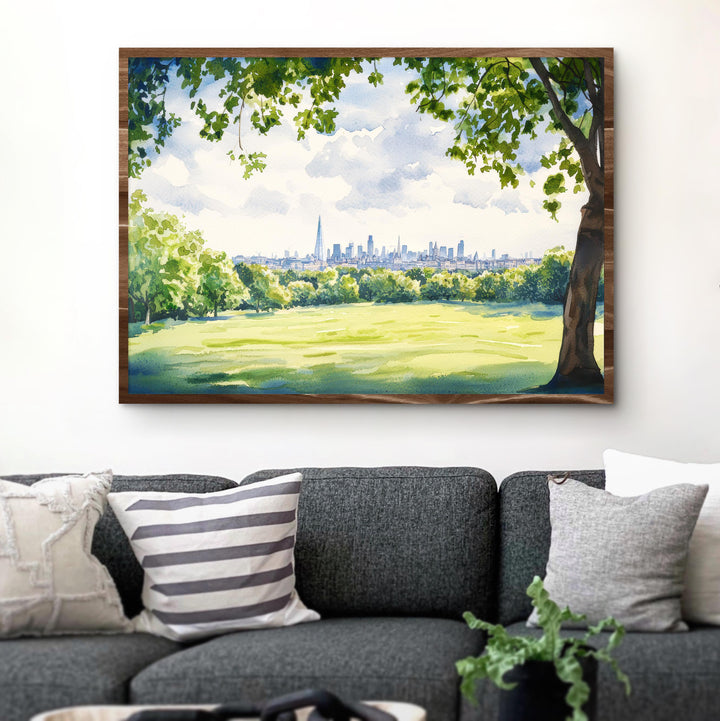 Hampstead Heath London Watercolor Poster Hampstead Heath Travel Print City Park Painting Nature Wall Art UK Decor Souvenir