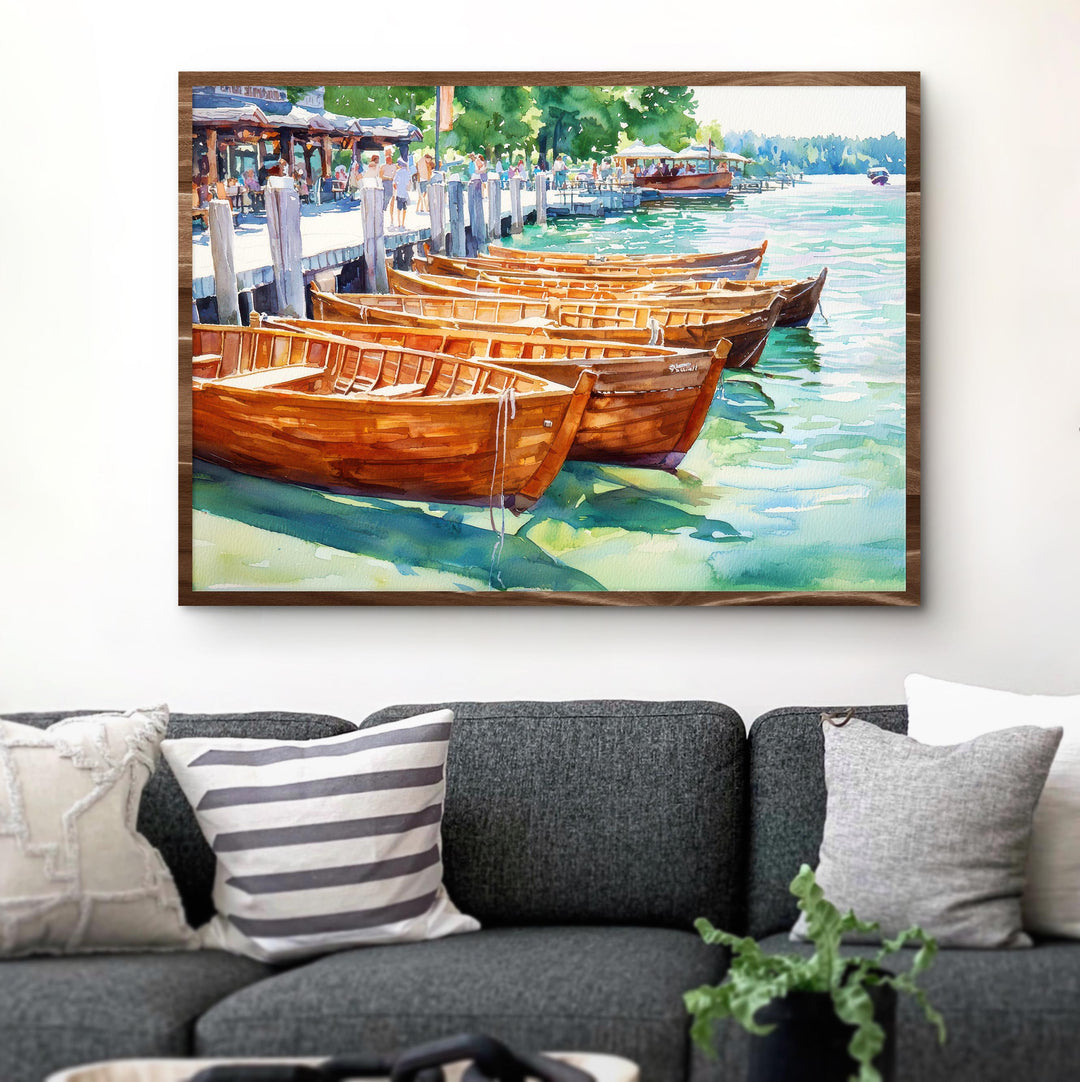 Skaneateles New York Watercolor Poster Skaneateles Travel Print Lake Landscape Painting Wall Art Finger Lakes Souvenir