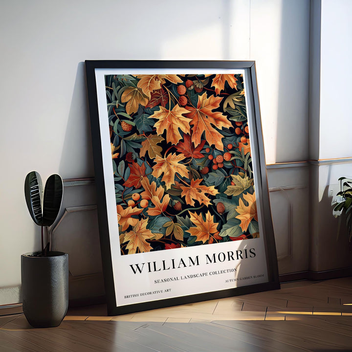 William Morris Autumn Leaves Wall Art Botanical Fall Print Vintage Cottagecore Decor Arts And Crafts Nature Poster Artwork for Home