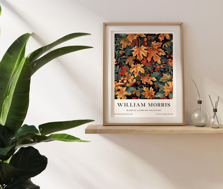 William Morris Autumn Leaves Wall Art Botanical Fall Print Vintage Cottagecore Decor Arts And Crafts Nature Poster Artwork for Home