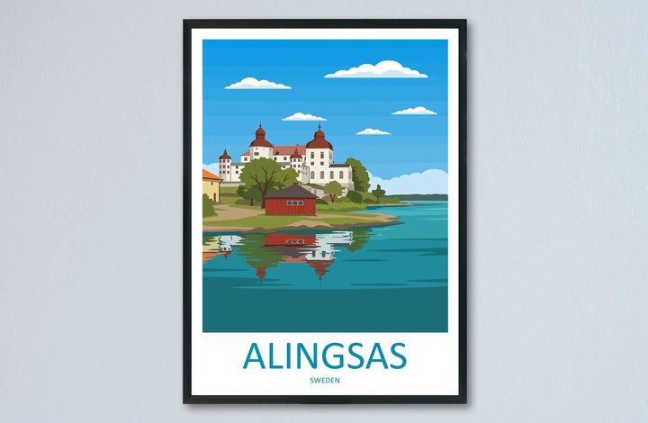 Alingsås Travel Print Alingsås Wall Decor Sweden Alingsås Art Alingsås Wall Art Sweden Poster Gift for Scandinavian Town Lovers