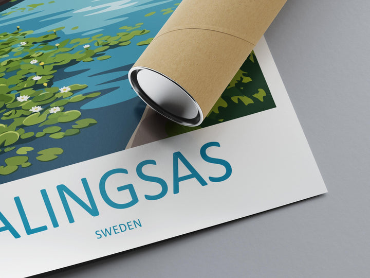 Alingsås Travel Print Alingsås Wall Decor Sweden Alingsås Art Alingsås Wall Art Sweden Poster Gift for Scandinavian Town Lovers