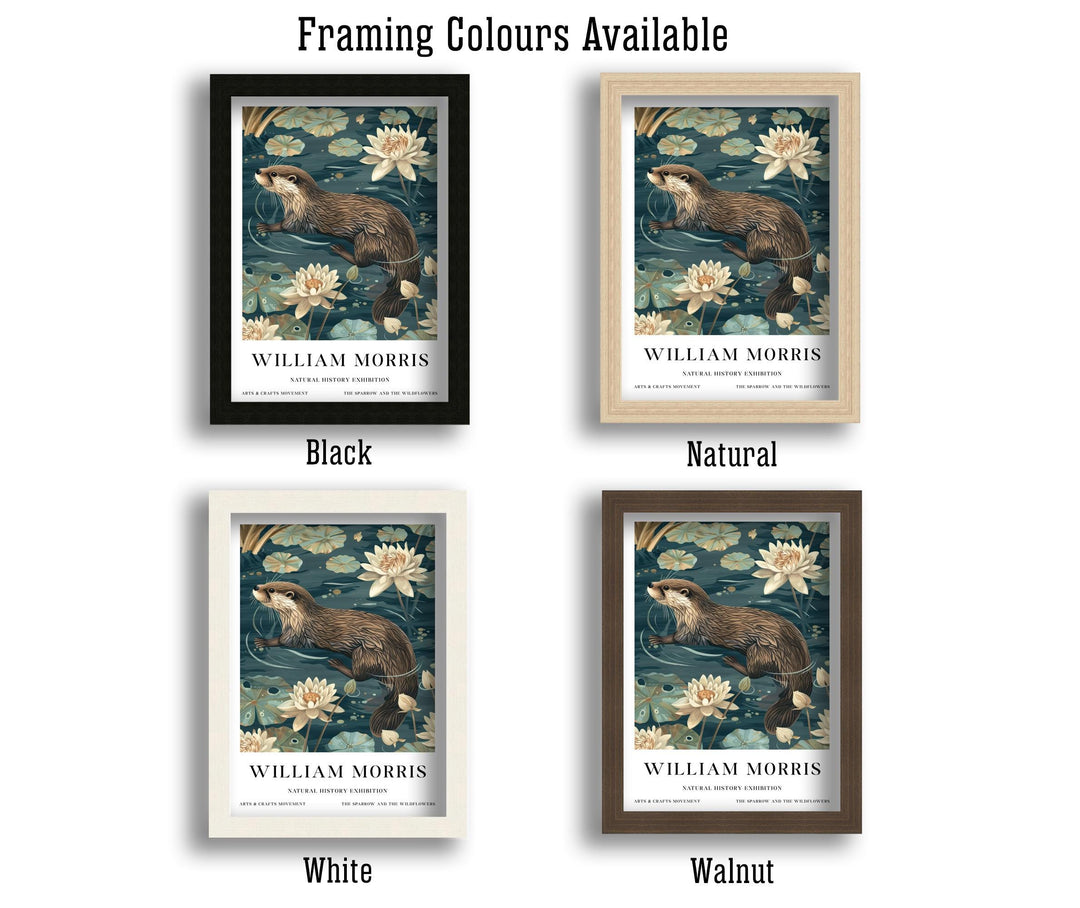 William Morris Otter Wall Art Water Lily Botanical Print Vintage Nature Cottagecore Decor Arts And Crafts Poster Artwork for Home