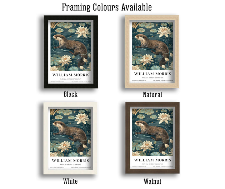 William Morris Otter Wall Art Water Lily Botanical Print Vintage Nature Cottagecore Decor Arts And Crafts Poster Artwork for Home