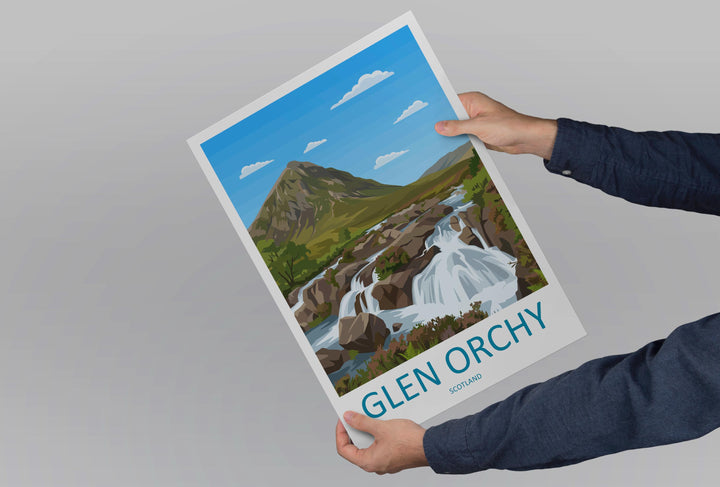 Glen Orchy Travel Print Glen Orchy Wall Decor Scotland Glen Orchy Art Glen Orchy Wall Art Scottish Highlands Poster Gift for Nature Lovers