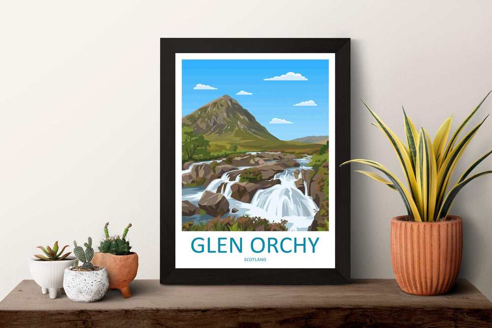Glen Orchy Travel Print Glen Orchy Wall Decor Scotland Glen Orchy Art Glen Orchy Wall Art Scottish Highlands Poster Gift for Nature Lovers