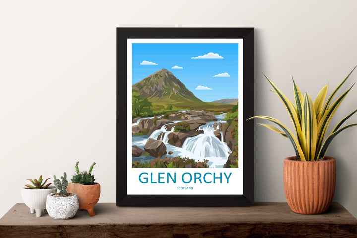 Glen Orchy Travel Print Glen Orchy Wall Decor Scotland Glen Orchy Art Glen Orchy Wall Art Scottish Highlands Poster Gift for Nature Lovers