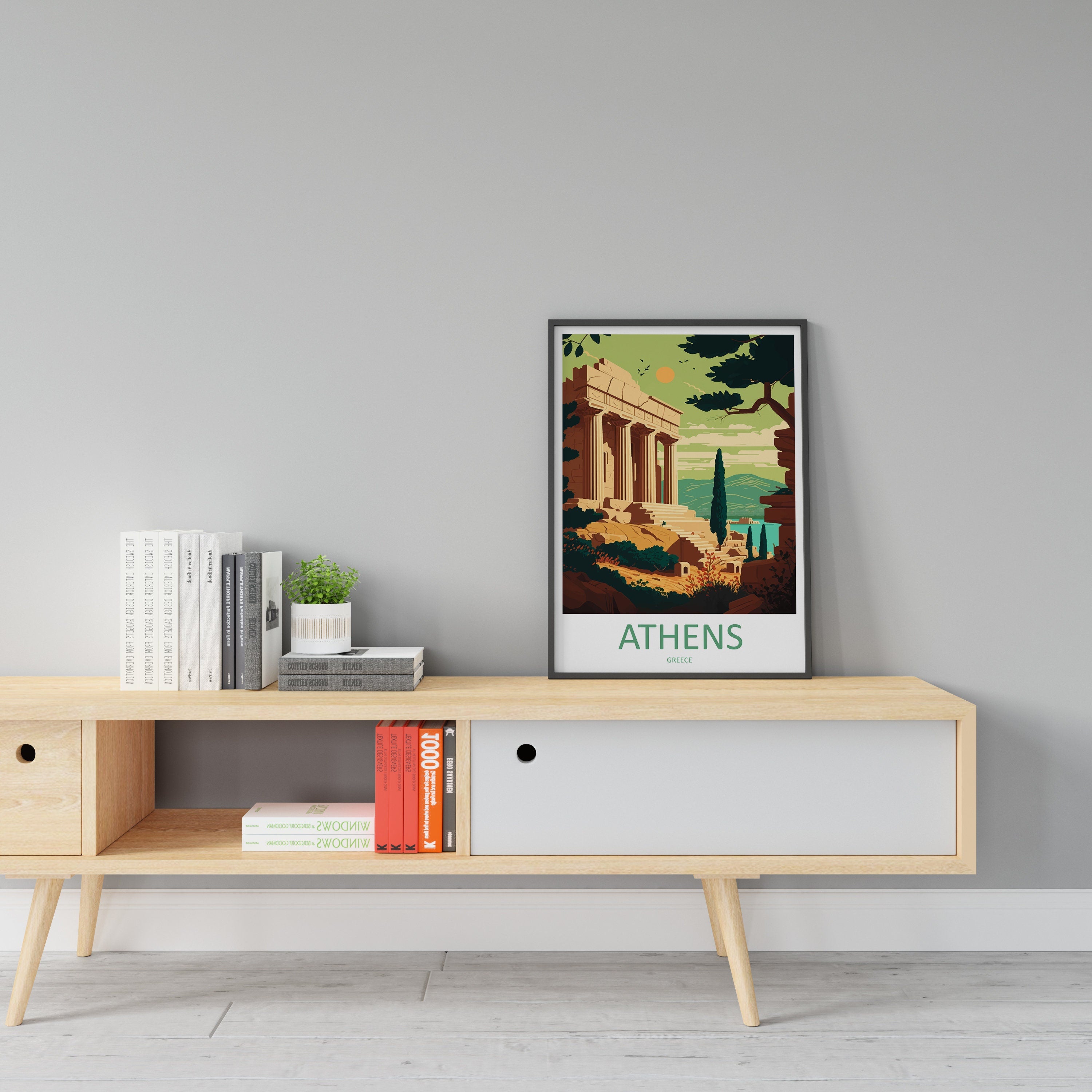 Athens Travel Print Athens Home Décor Greece Art Print Athens Greece Room Print For Acropolis Gift Art Poster Wall Art Gift