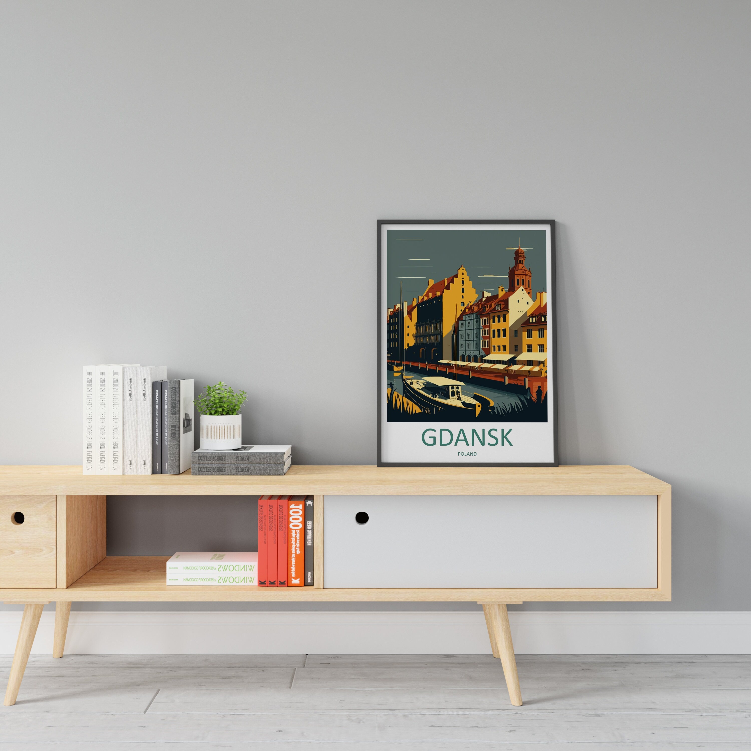 Gdansk Travel Print Gdansk Polish Home Décor Gdansk Art Print Polish Baltic coast Room Print For Polish Gift Art Poster Wall Art For Poland