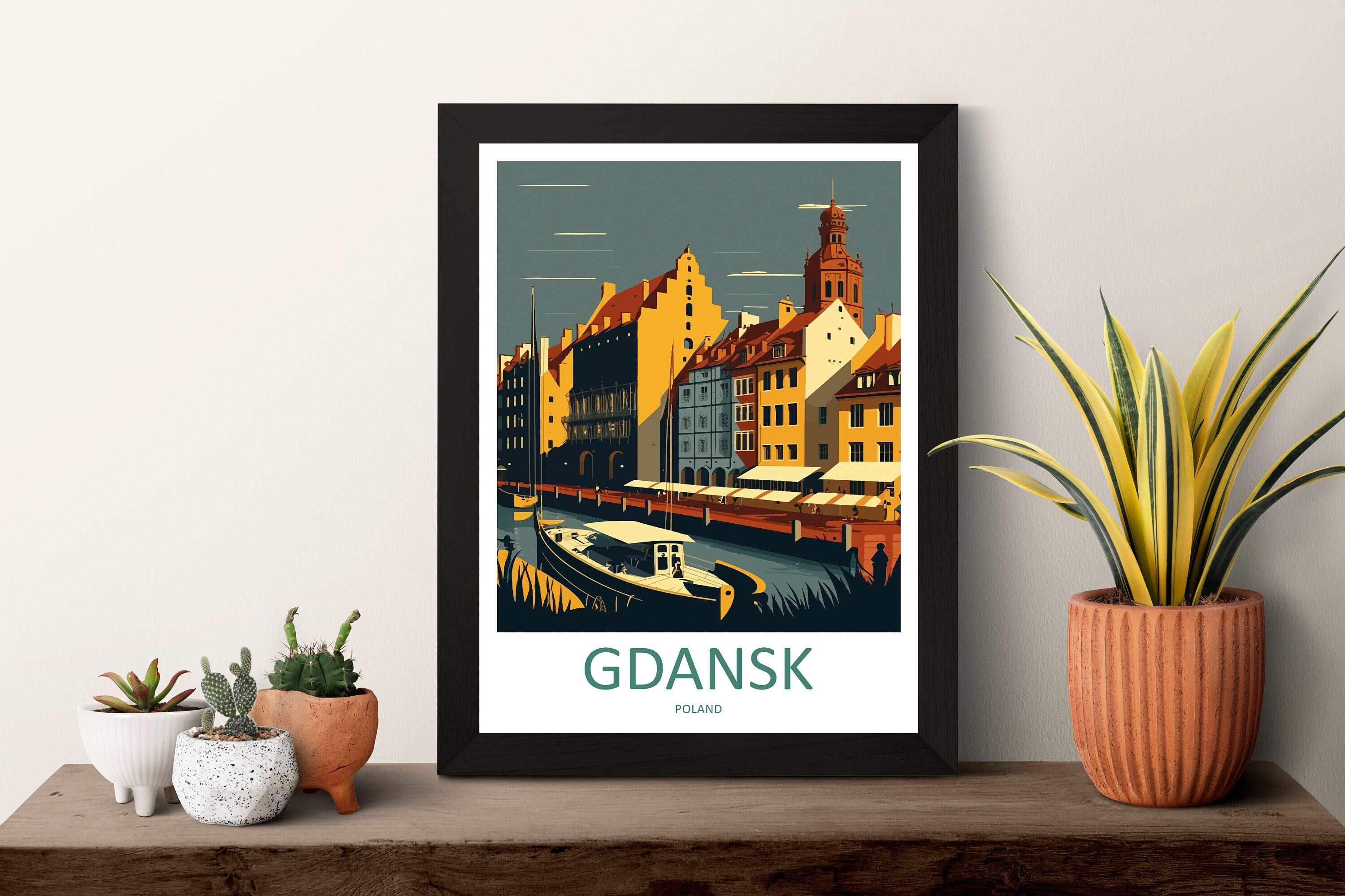 Gdansk Travel Print Gdansk Polish Home Décor Gdansk Art Print Polish Baltic coast Room Print For Polish Gift Art Poster Wall Art For Poland