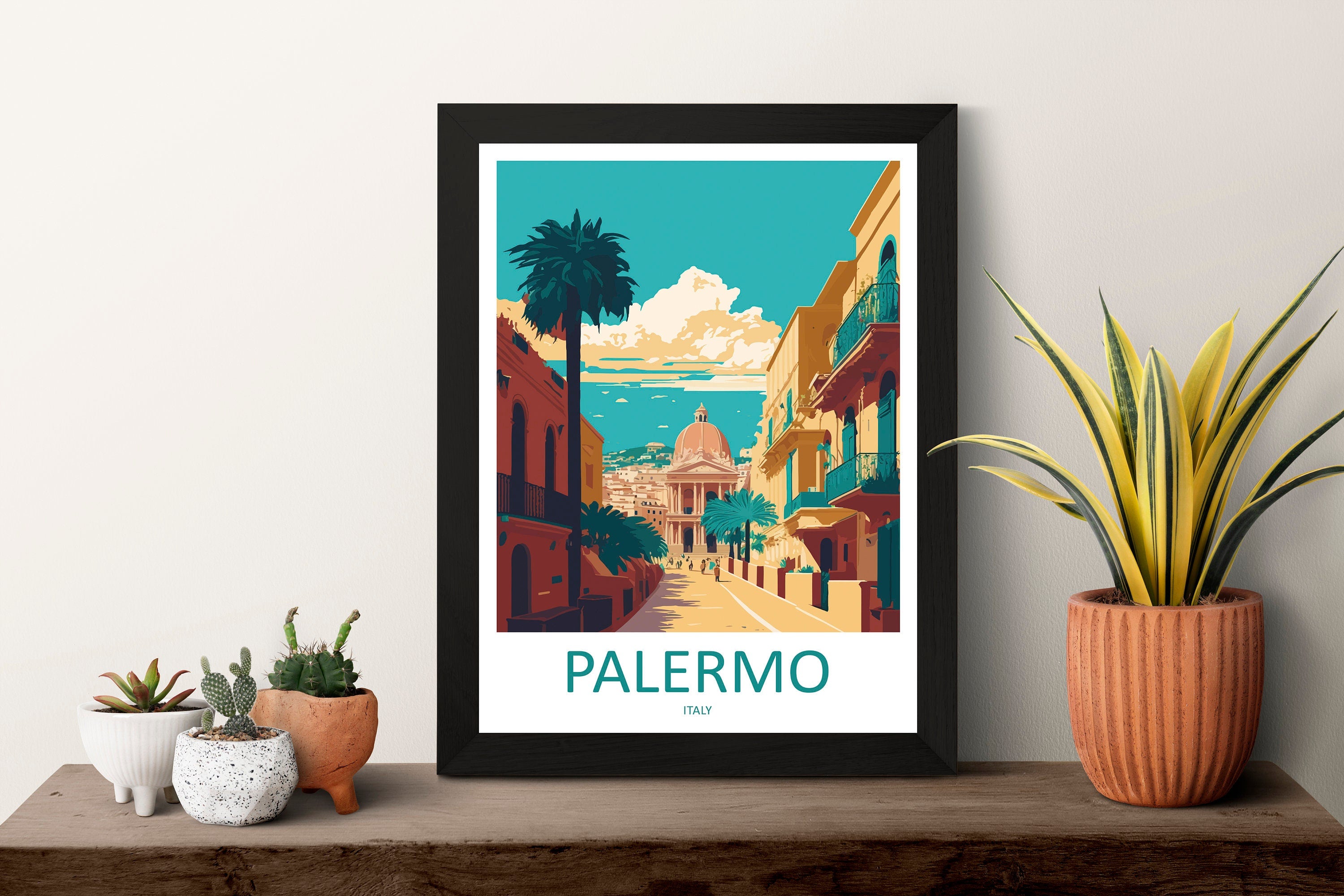 Palermo Travel Print Palermo Sicily Home Décor Palermo Art Print Sicily Town Room Print For Sicily Gift Palermo Poster Wall Art For Italy