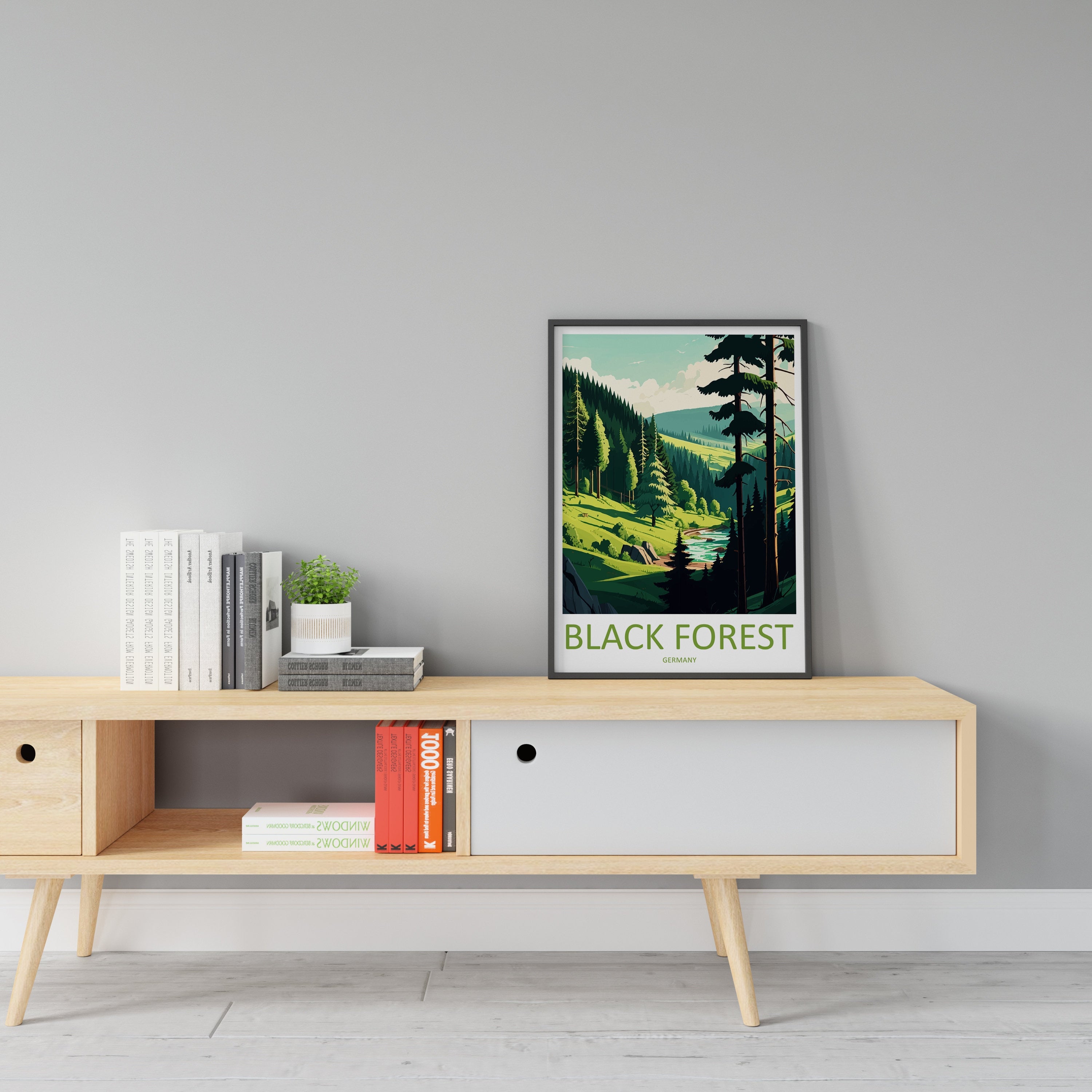 Black Forest Travel Print Black Forest Home Décor Germany Art Print Germany Black Forest Wall Print For Black Forest Gift For Germany Wall