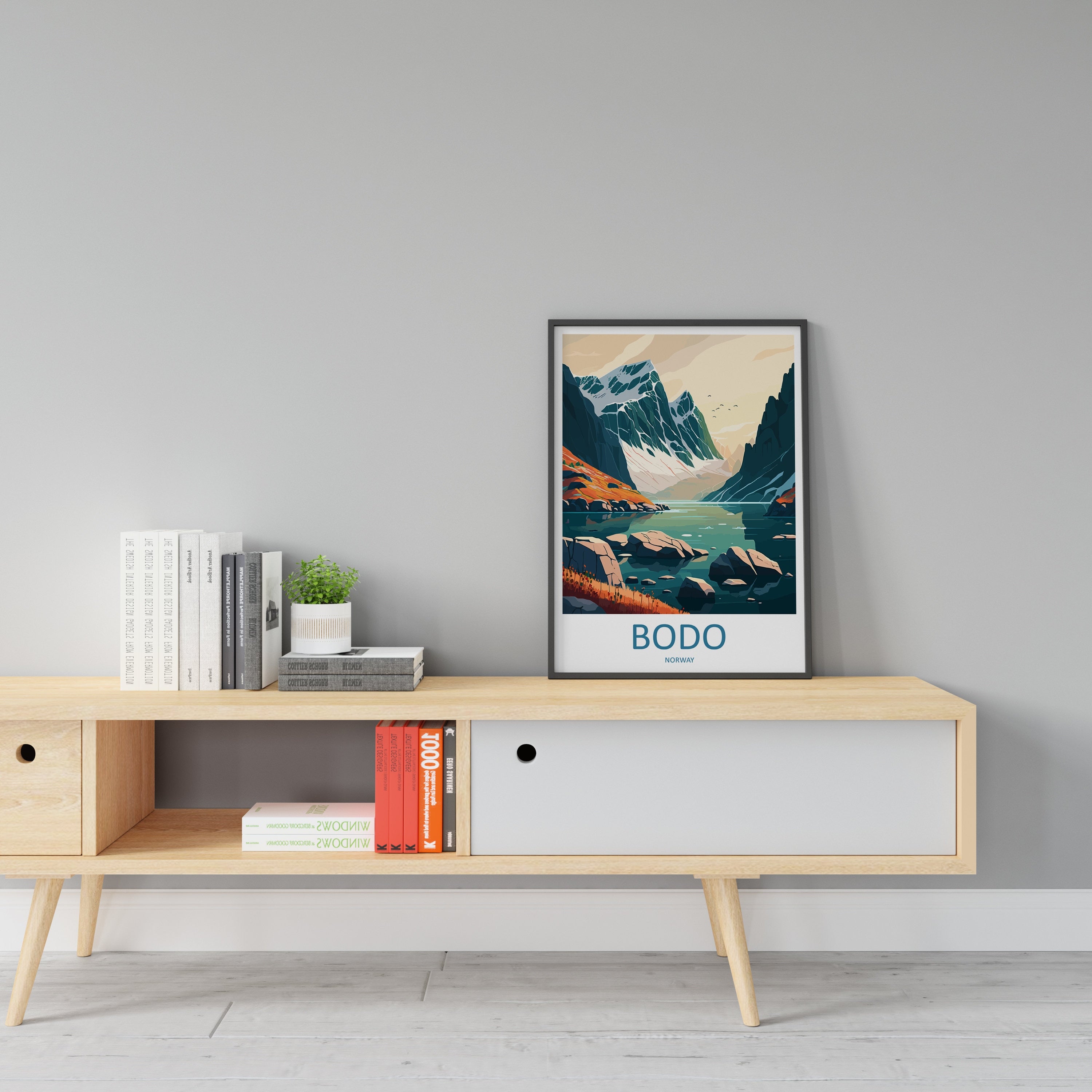 Bodo Travel Print Bodo Home Décor Norway Art Print Bodo Norwegian Wall Print For Bodo City Gift For Norwegian Wall Art Vestfjorden Poster