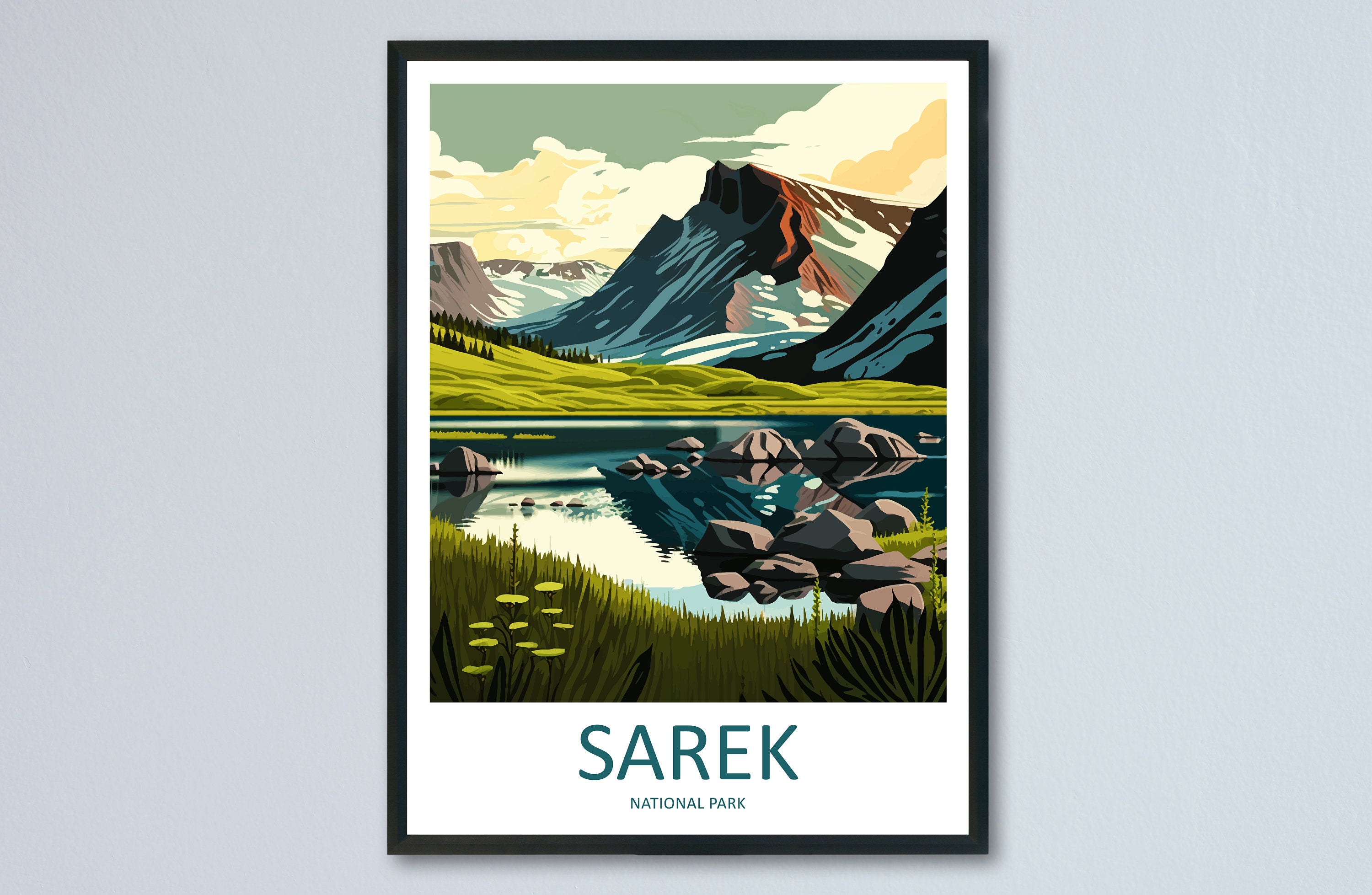 Sarek National Park Travel Print Sarek Park Home Décor Sweden Art Print Sarek Wall Print For Swedish National Park Gift For Wall Art Poster