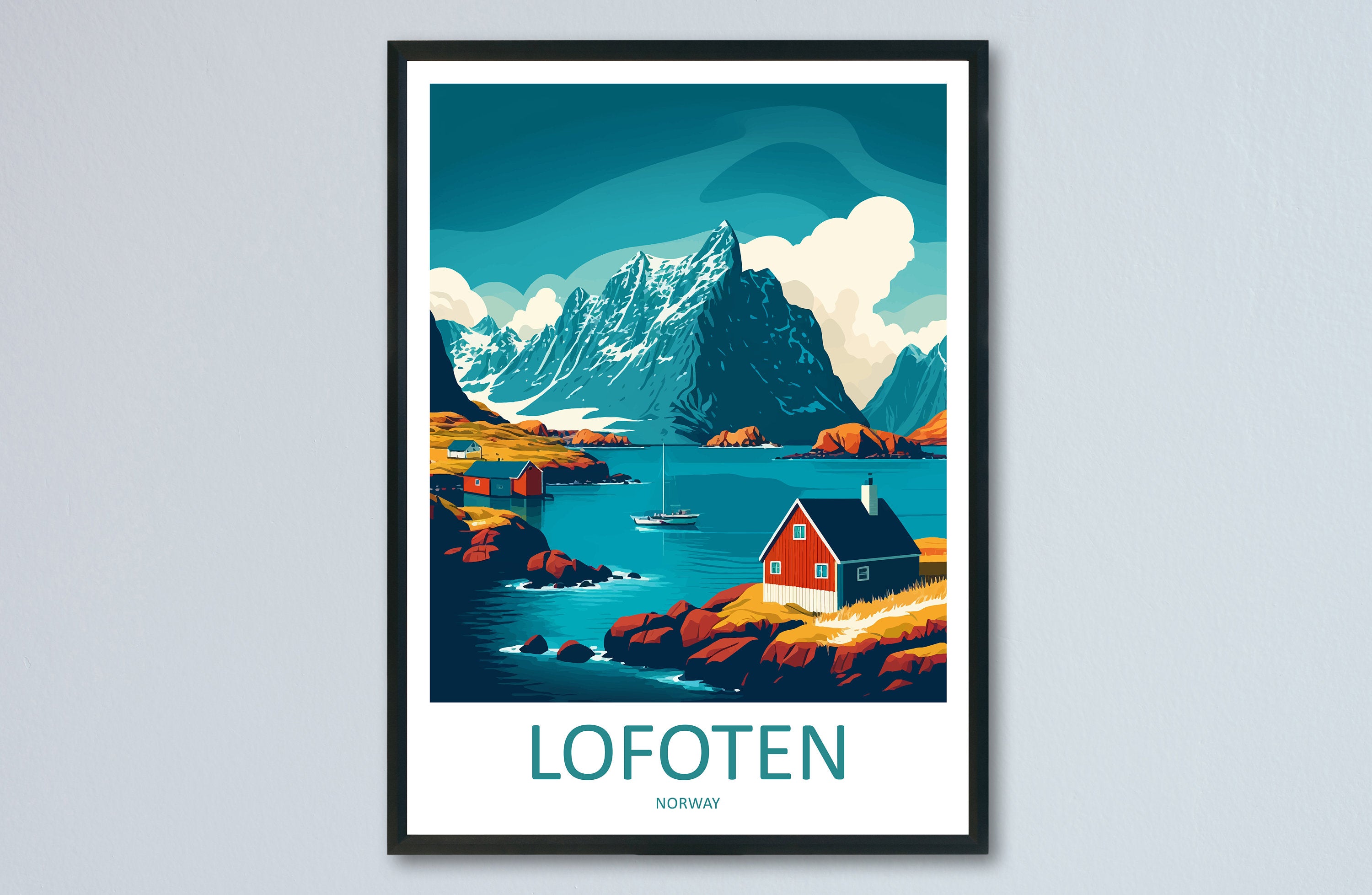 Lofoten Islands Travel Print Lofoten Home Décor Lofoten Islands Art Print Norwegian Wall Print For Lofoten Gift Wall Hanging Lofoten Artwork
