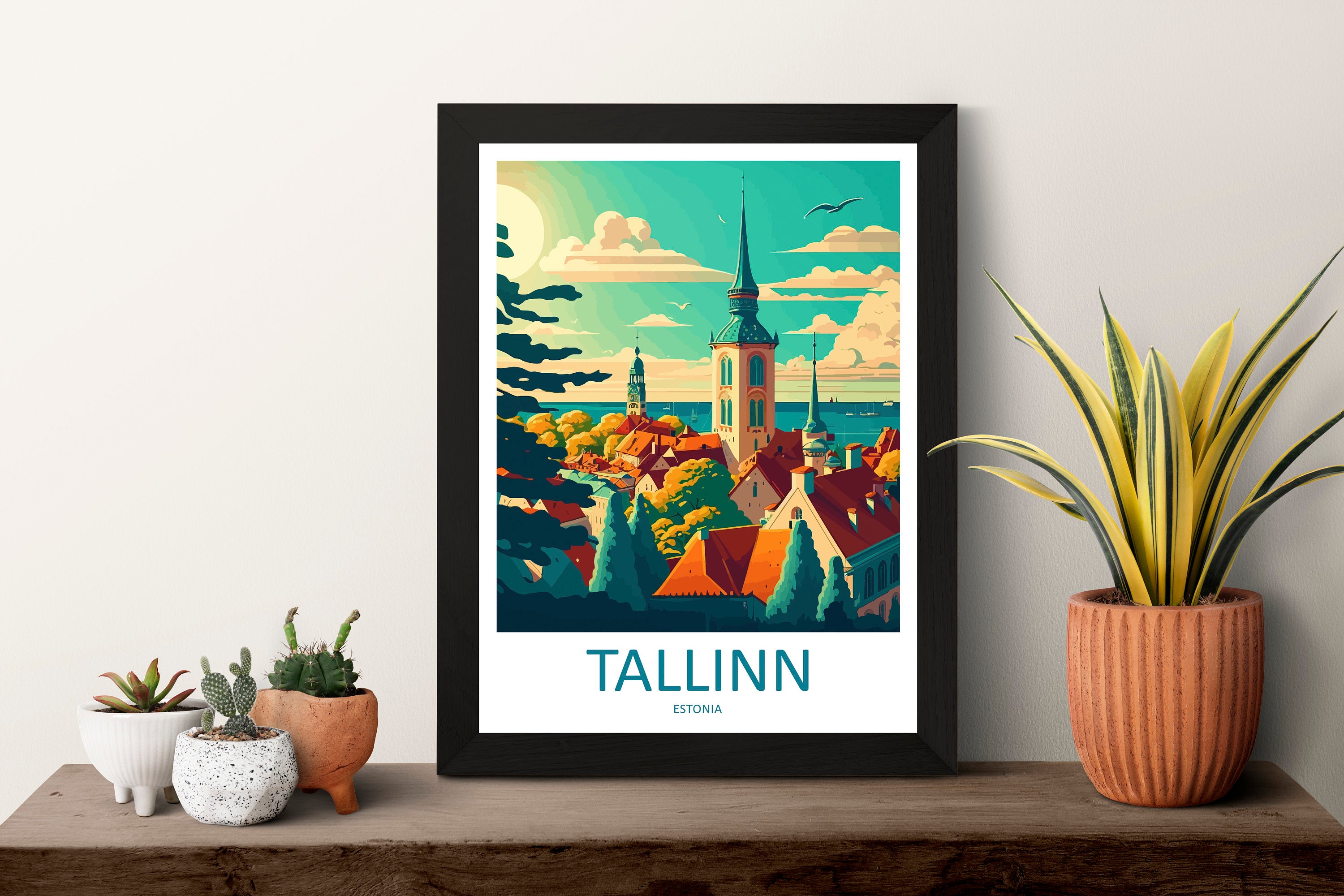 Tallinn Travel Print Tallinn Home Décor Estonia Art Print Tallinn Wall Print For Estonia Gift Wall Hanging Estonia Artwork Décor Poster