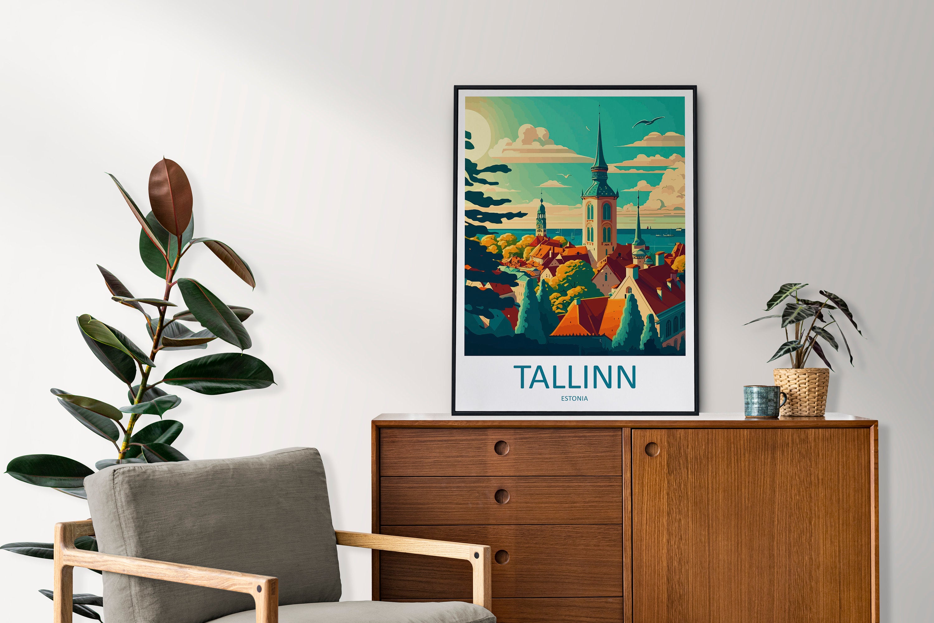 Tallinn Travel Print Tallinn Home Décor Estonia Art Print Tallinn Wall Print For Estonia Gift Wall Hanging Estonia Artwork Décor Poster