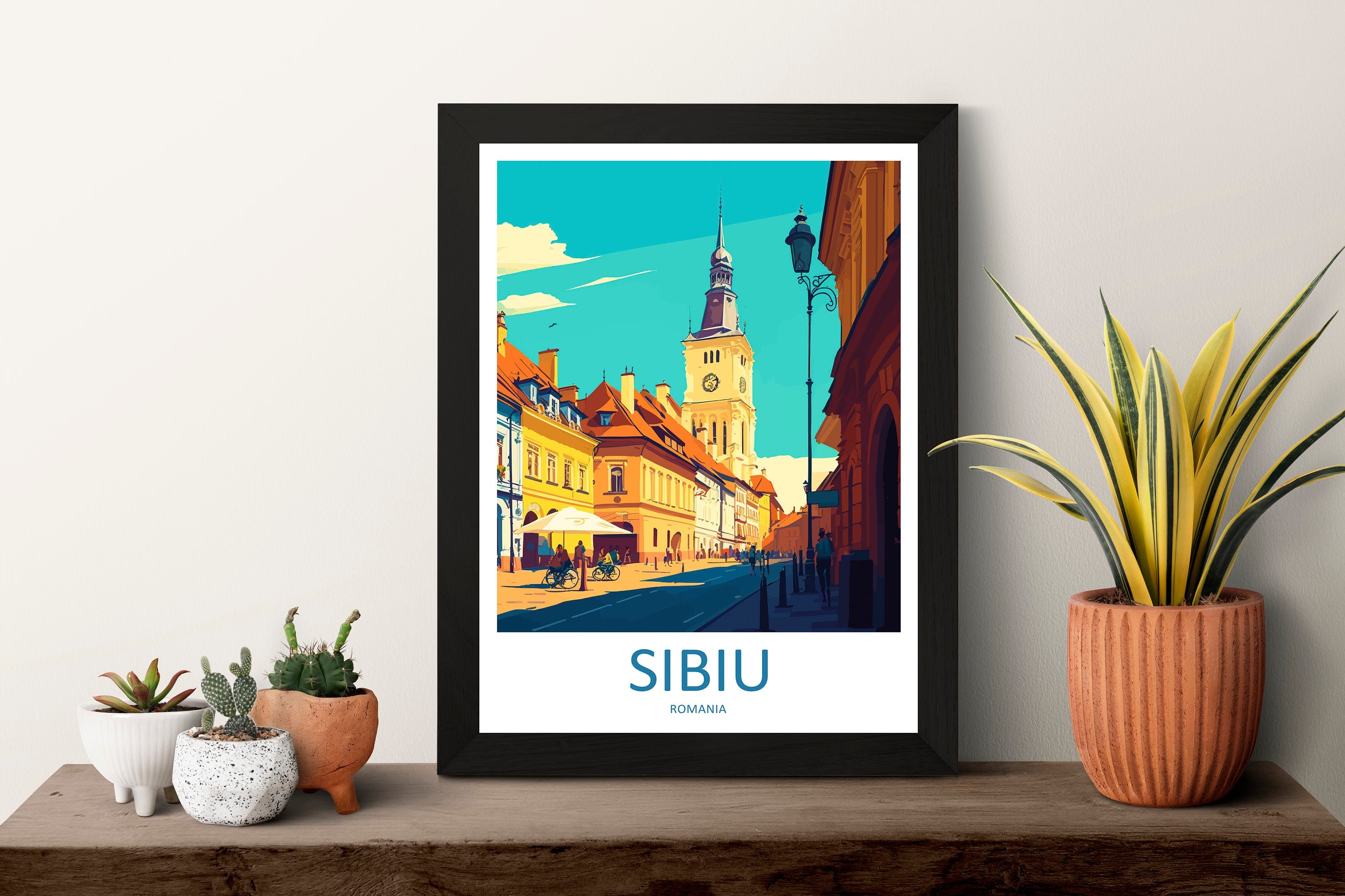 Sibui Travel Print Sibui Home Décor Romania Art Print Sibui Wall Print For Romania Gift Wall Hanging Sibui Artwork Décor Poster Sibui Print