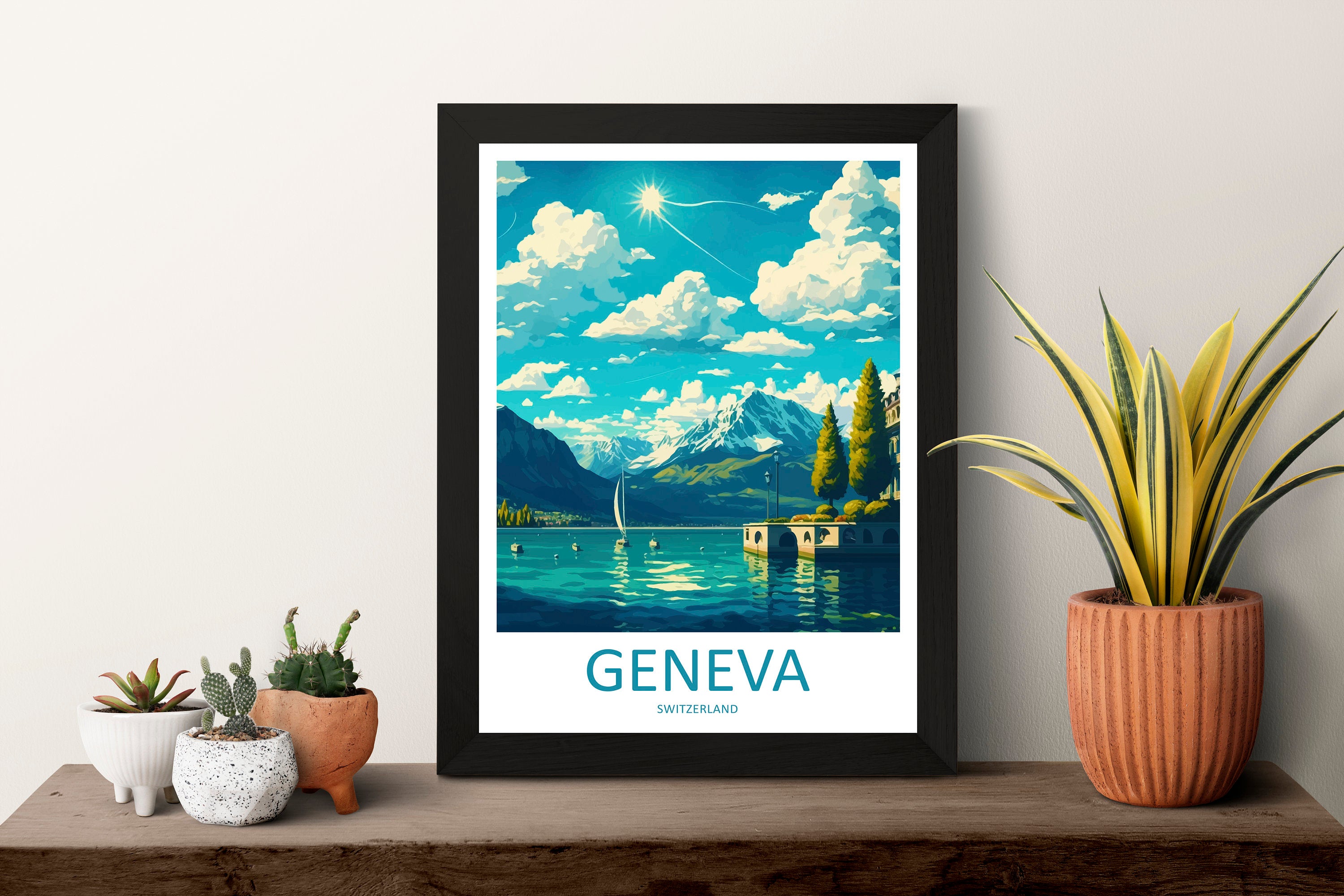 Geneva Print Geneva Home Décor Switzerland Art Print Geneva Wall Print For Switzerland Gift Wall Hanging Switzerland Artwork Geneva Poster