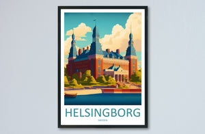 Helsingborg Print Helsingborg Home Décor Sweden Art Print Helsingborg Wall Print For Sweden Gift Wall Hanging Helsingborg Home Decor Artwork