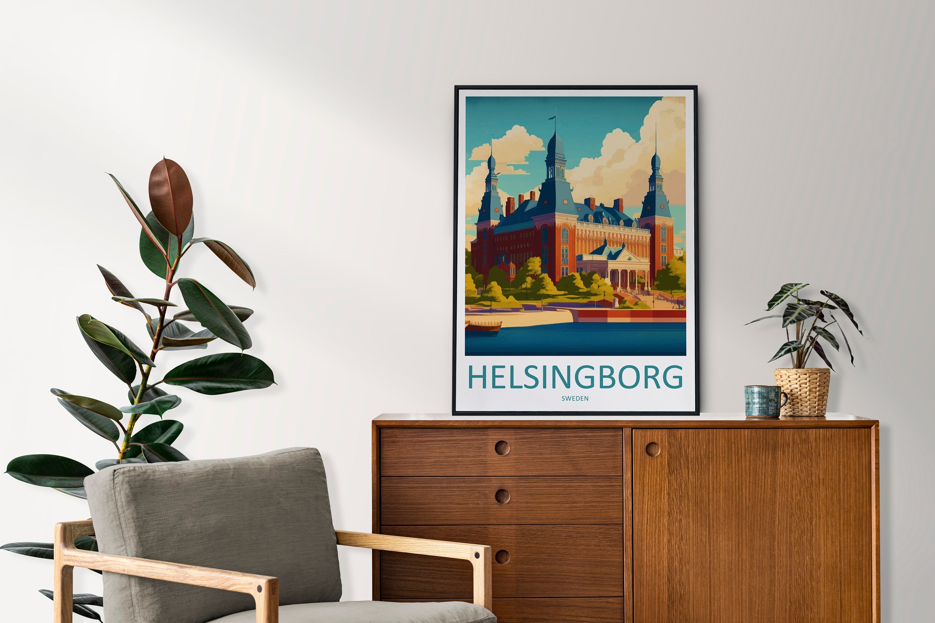 Helsingborg Print Helsingborg Home Décor Sweden Art Print Helsingborg Wall Print For Sweden Gift Wall Hanging Helsingborg Home Decor Artwork