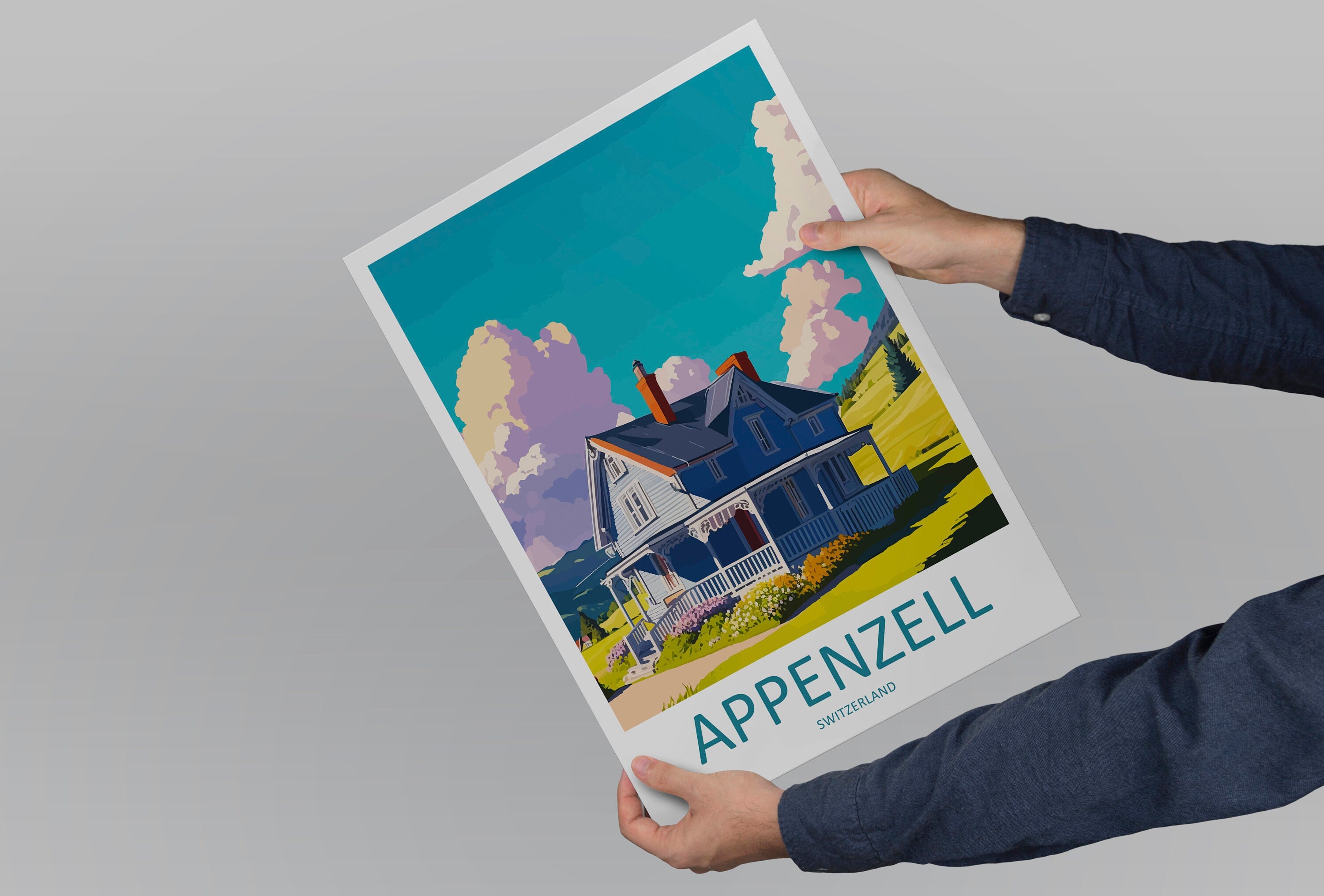 Appenzell Print Appenzell Home Décor Switzerland Art Print Appenzell Wall Print For Switzerland Gift Wall Hanging Appenzell Home Décor Art