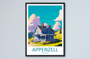 Appenzell Print Appenzell Home Décor Switzerland Art Print Appenzell Wall Print For Switzerland Gift Wall Hanging Appenzell Home Décor Art