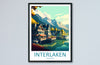 Interlaken Print Interlaken Home Décor Switzerland Art Print Interlaken Wall Print For Switzerland Gift Wall Hanging Interlaken Home Décor