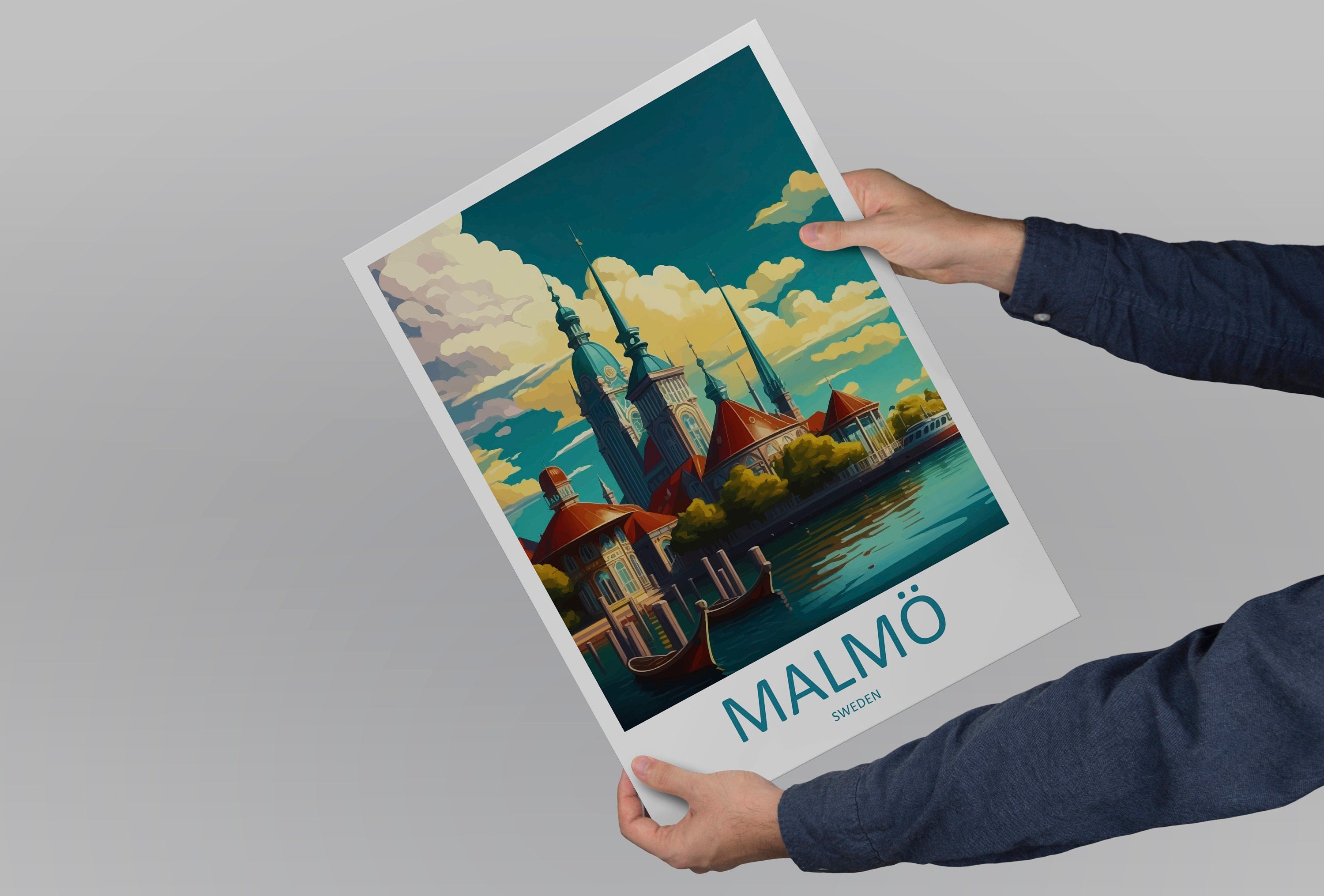 Malmo Print Malmo Home Décor Sweden Art Print Malmo Wall Print For Sweden Gift Wall Hanging Malmo Home Decor Artwork Malmo City Poster Art