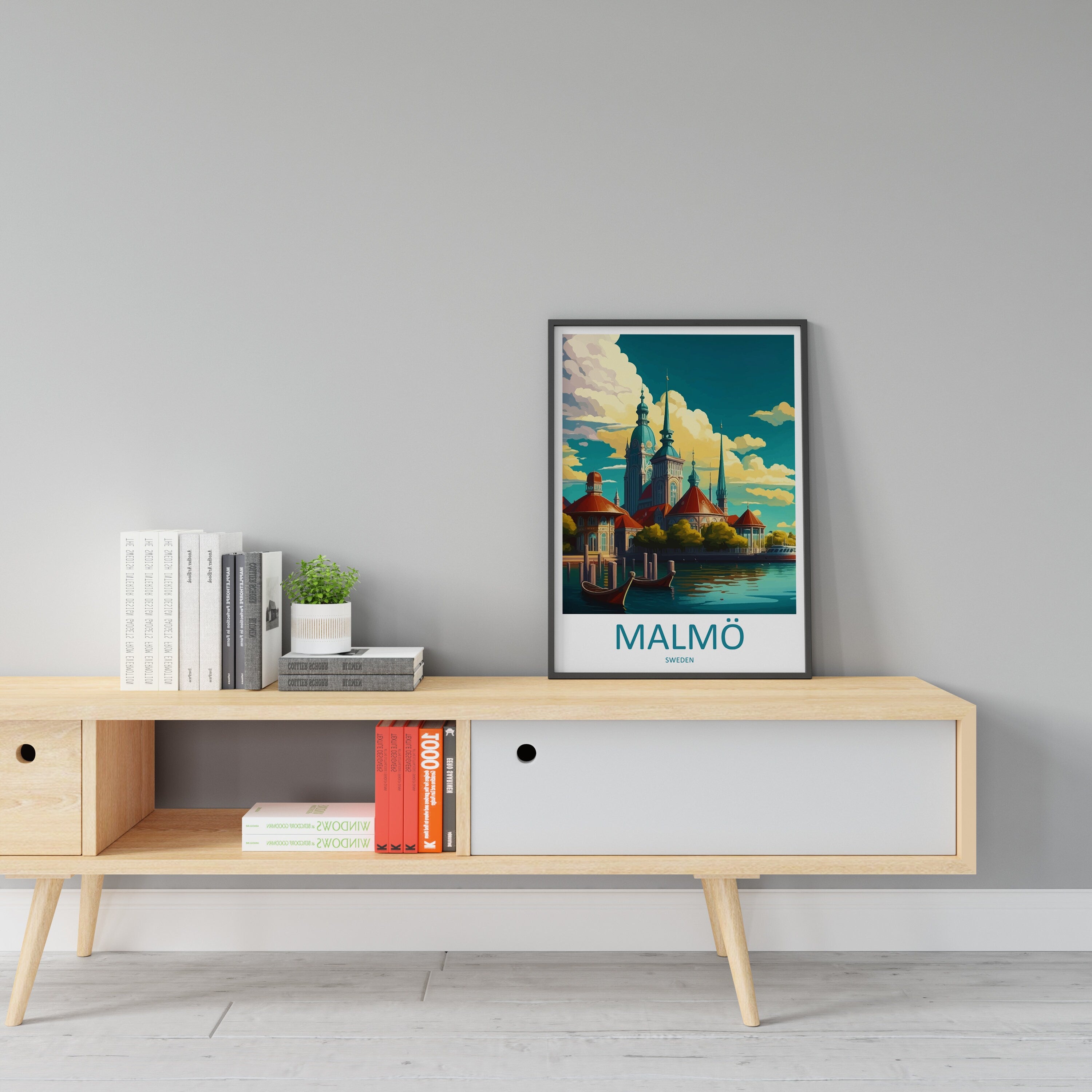 Malmo Print Malmo Home Décor Sweden Art Print Malmo Wall Print For Sweden Gift Wall Hanging Malmo Home Decor Artwork Malmo City Poster Art