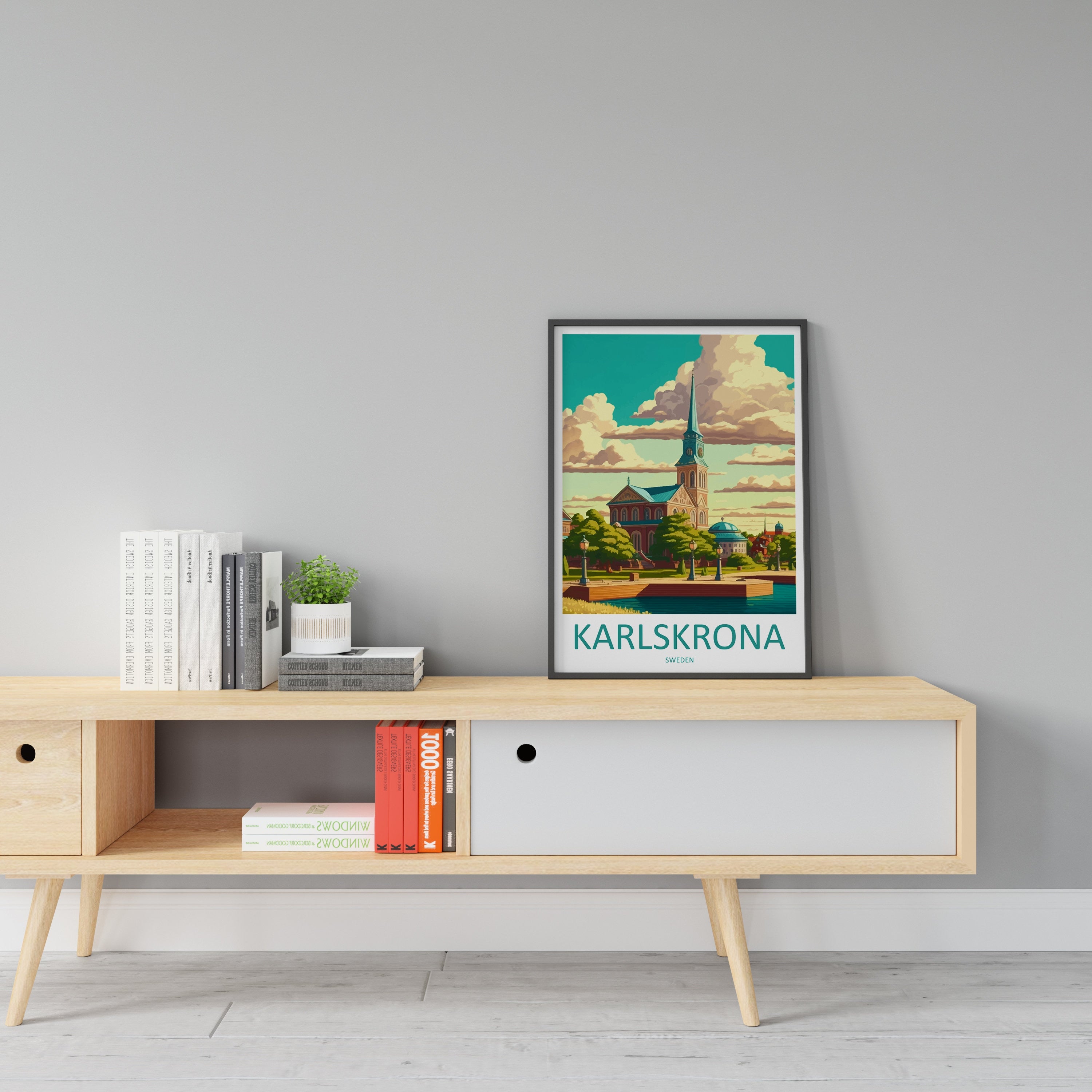 Karlskrona Travel Print Travel Gift Karlskrona Wall Hanging Poster For Swedish Travel Décor Wall Art For Travel Gift Wall Art Karlskrona Art