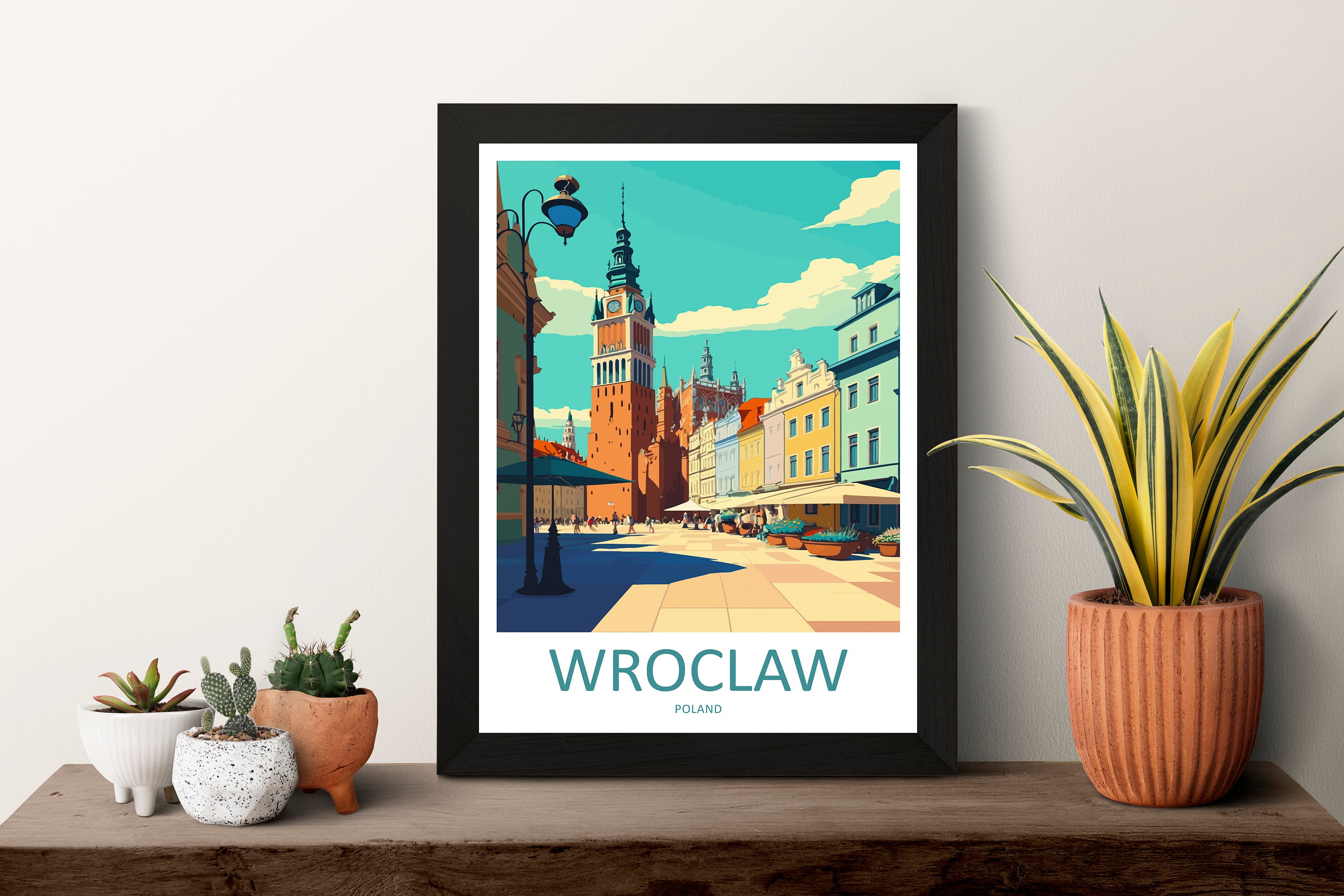 Wroclaw Travel Print Wroclaw Home Decor European City Art Print Wroclaw Wall Art for Poland Enthusiast Gift Wall Hanging Wroclaw Poland Art