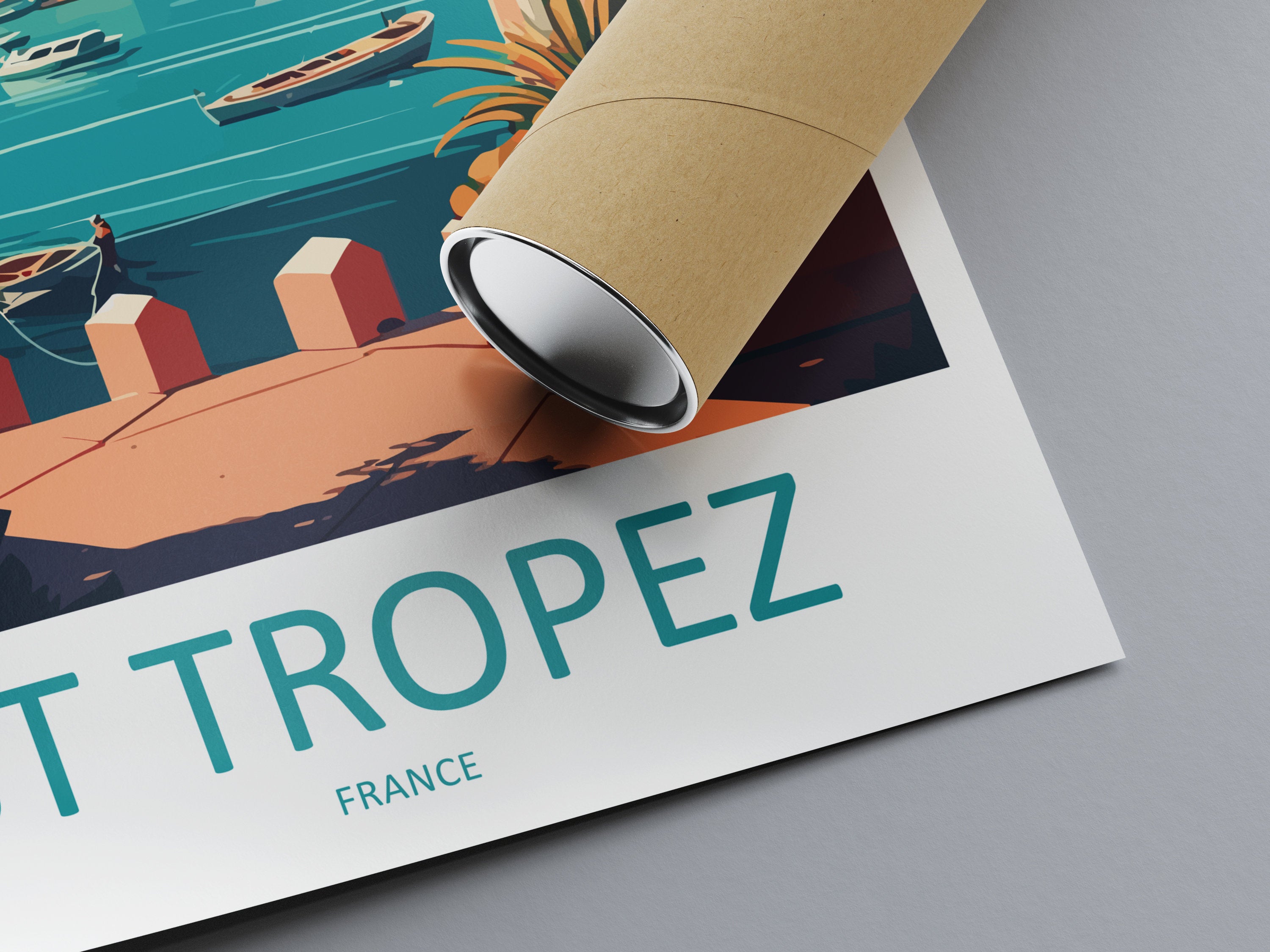 St. Tropez Print St. Tropez Home Decor Seascape Art Print St. Tropez Wall Art for France Enthusiast Gift Wall Hanging St. Tropez France Art