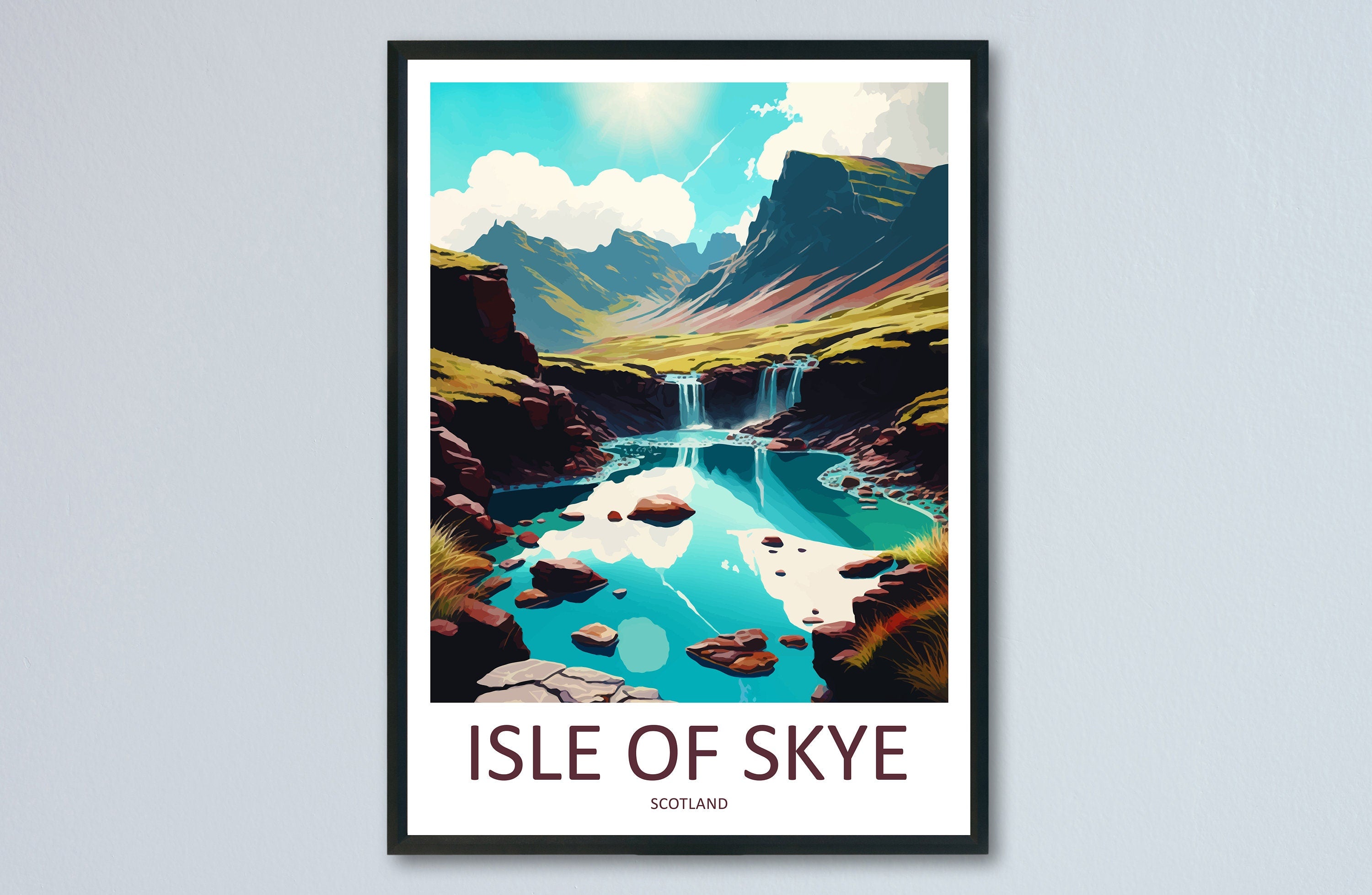 Isle of Skye Print Isle of Skye Home Decor Landscape Art Print Isle of Skye Wall Art for Scotland Enthusiast Gift Wall Hanging Isle of Skye