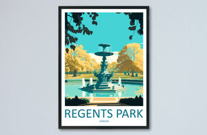 Regent's Park Print Regent's Park Home Decor Landscape Art Print Regent's Park Wall Art London Enthusiast Gift Wall Hanging Regent's Park