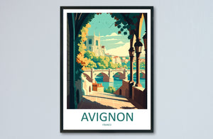 Avignon Print Avignon Home Decor Landscape Art Print Avignon Wall Art for France Enthusiast Gift Wall Hanging Avignon France Wall Poster Art