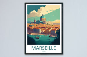 Marseille Print Marseille Home Decor Cityscape Art Print Marseille Wall Art for Travel Enthusiast Gift Wall Hanging Marseille France Poster