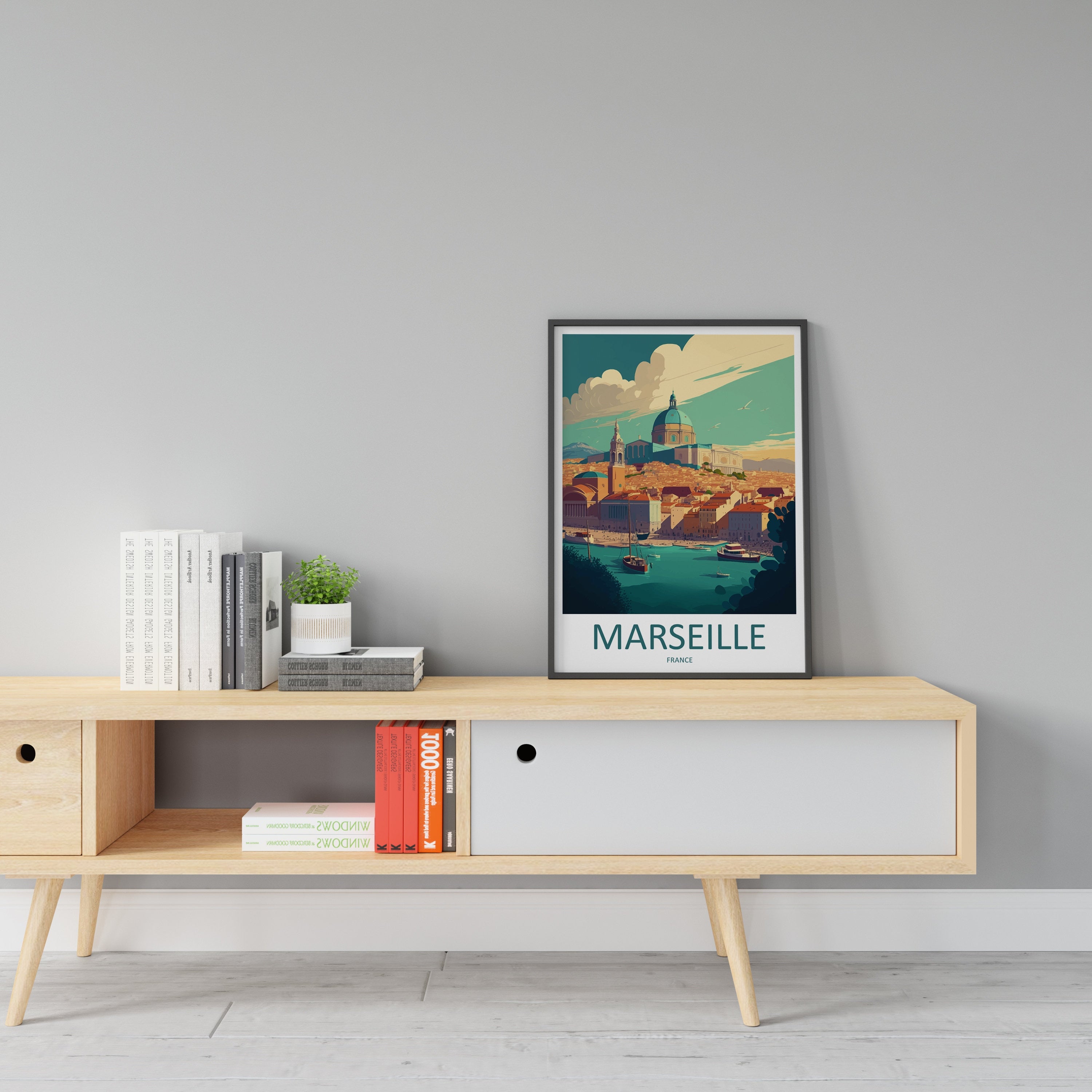 Marseille Print Marseille Home Decor Cityscape Art Print Marseille Wall Art for Travel Enthusiast Gift Wall Hanging Marseille France Poster