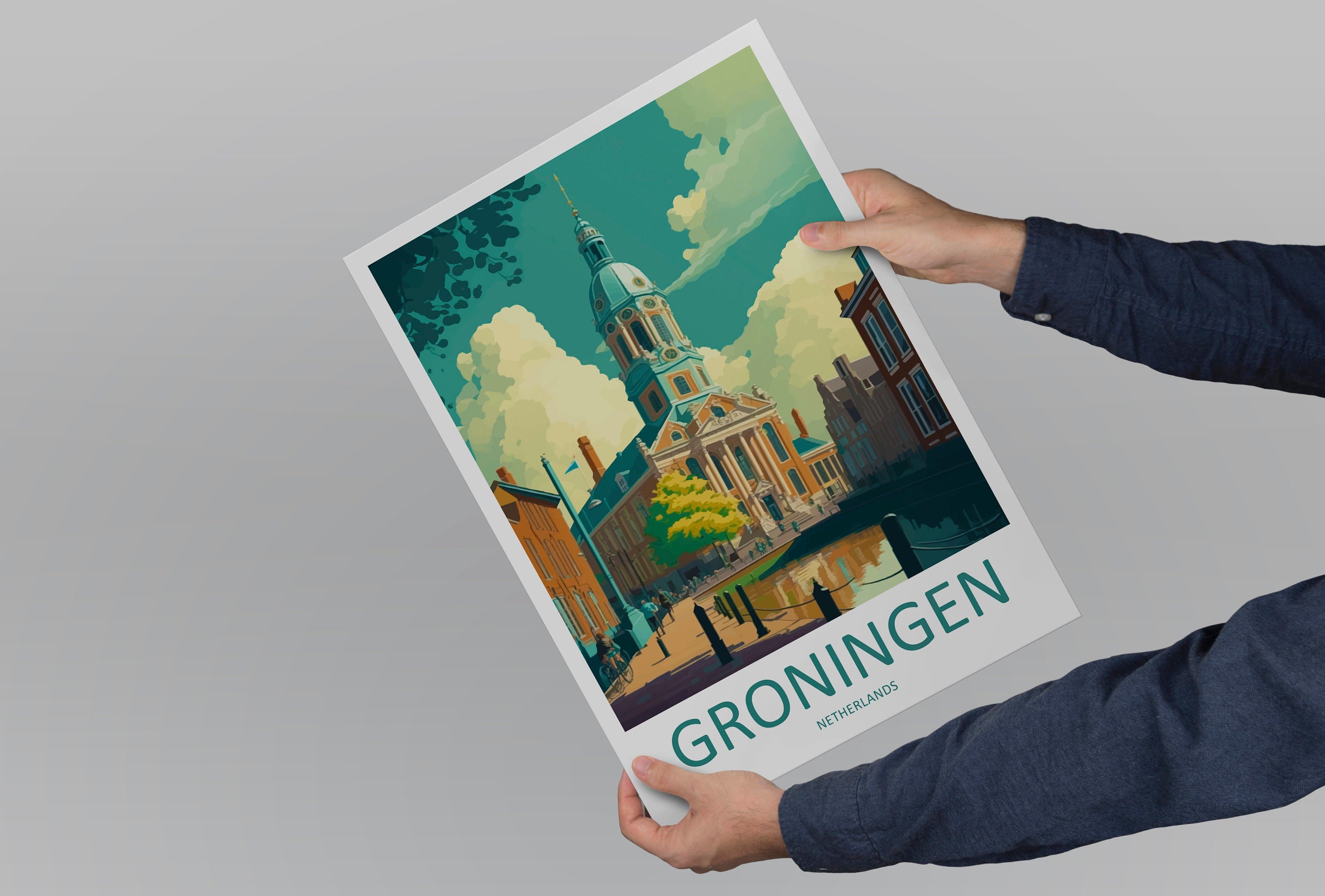 Groningen Print Groningen Home Decor Cityscape Art Print Groningen Wall Art for Travel Enthusiast Gift Wall Hanging Groningen Netherlands