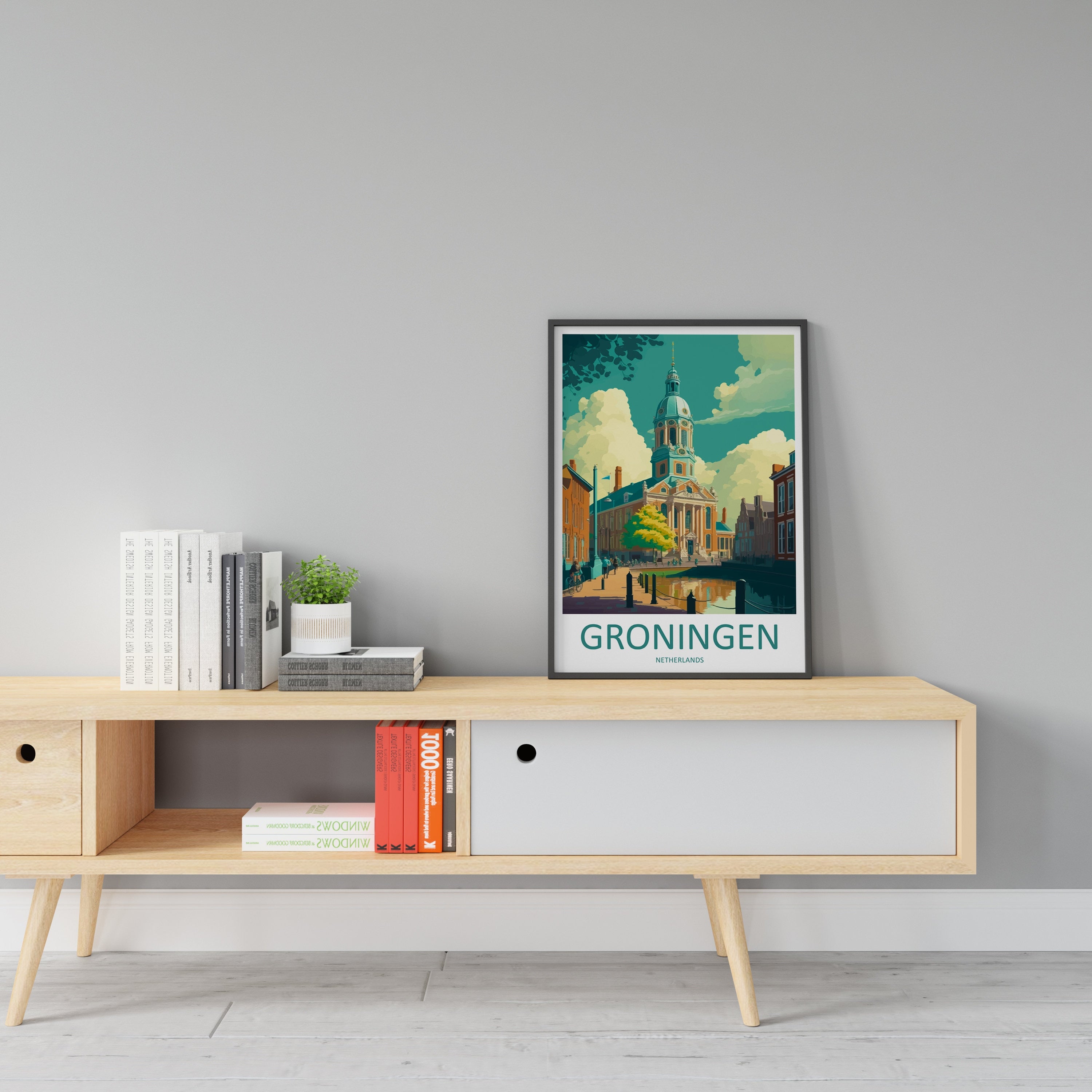 Groningen Print Groningen Home Decor Cityscape Art Print Groningen Wall Art for Travel Enthusiast Gift Wall Hanging Groningen Netherlands