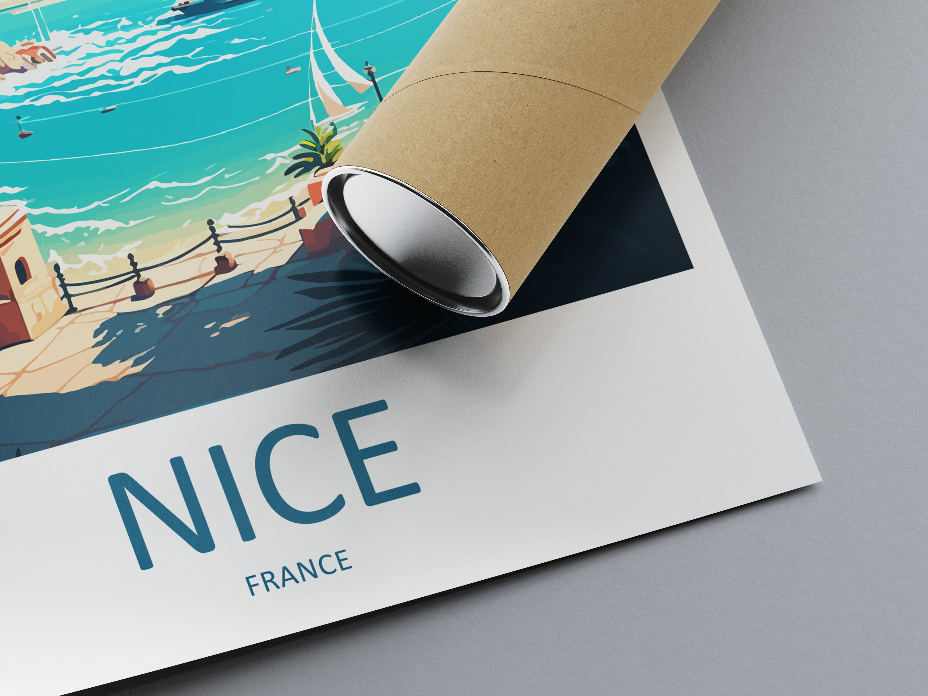 Nice France Print Nice France Home Decor Cityscape Art Print Nice France Wall Art for Travel Enthusiast Gift Wall Hanging Nice France Poster