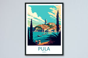 Pula Print Pula Home Decor Art Print Pula Wall Art Croatia Travel Souvenir Wall Hanging Pula Landmark Travel Poster Pula Gift For Art Lovers