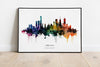 Chicago Watercolour Skyline Print Chicago Cityscape Chicago Home Décor Art Print USA Wall Art San Chicago Souvenir Print Chicago Watercolour