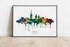 Dublin Watercolour Skyline Print Dublin Cityscape Dublin Home Décor Art Print Ireland Wall Art Dublin Souvenir Print Dublin Watercolour Art