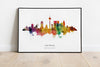 Las Vegas Watercolour Skyline Print Las Vegas Cityscape Las Vegas Home Décor Art Print USA Wall Art Las Vegas Print Las Vegas Watercolour