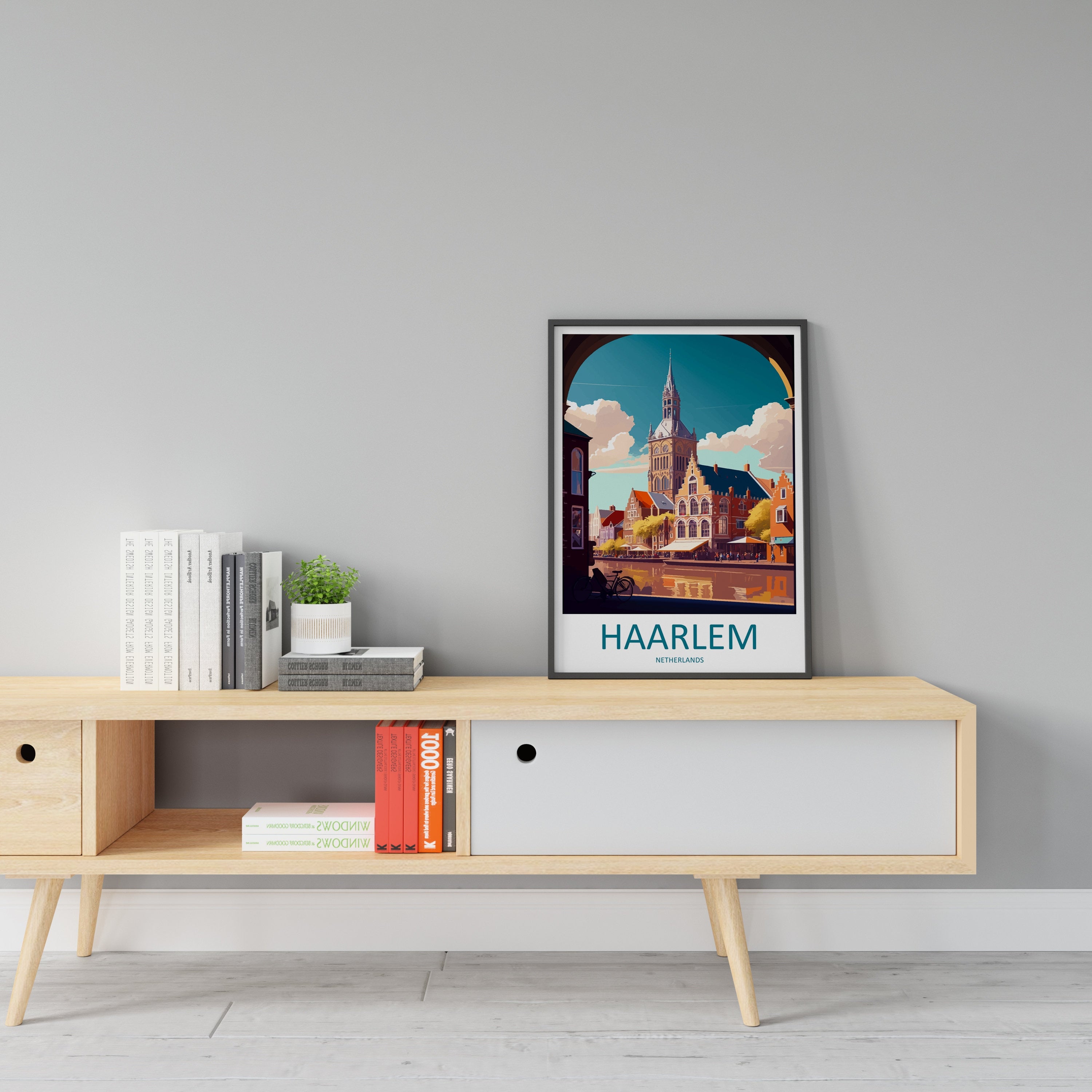 Haarlem Travel Print Haarlem Home Décor Haarlem Art Print Haarlem Wall Print For Netherlands Haarlem Gift For Haarlem Wall Art Netherlands