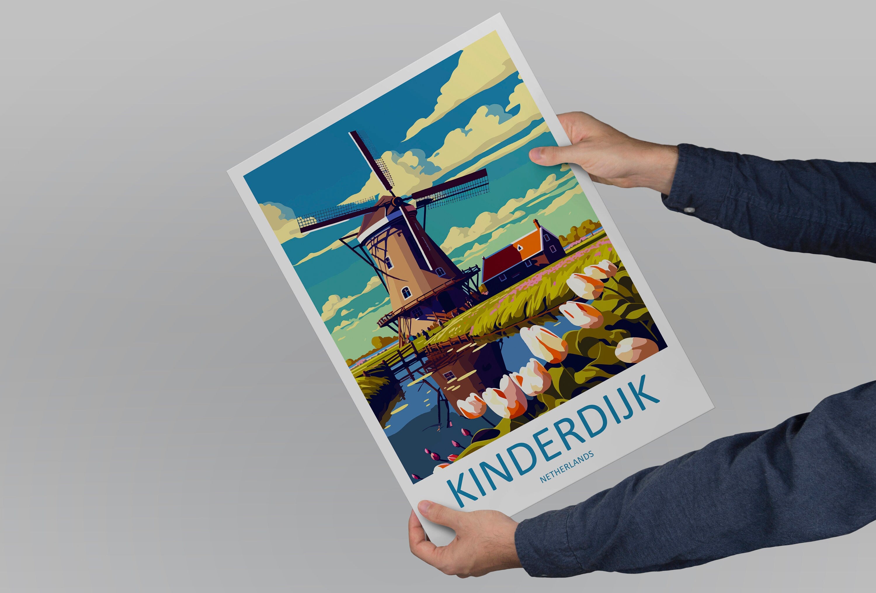 kinderdijk Travel Print kinderdijk Home Décor kinderdijk Art Print kinderdijk Wall Print kinderdijk Gift For Netherlands Art kinderdijk