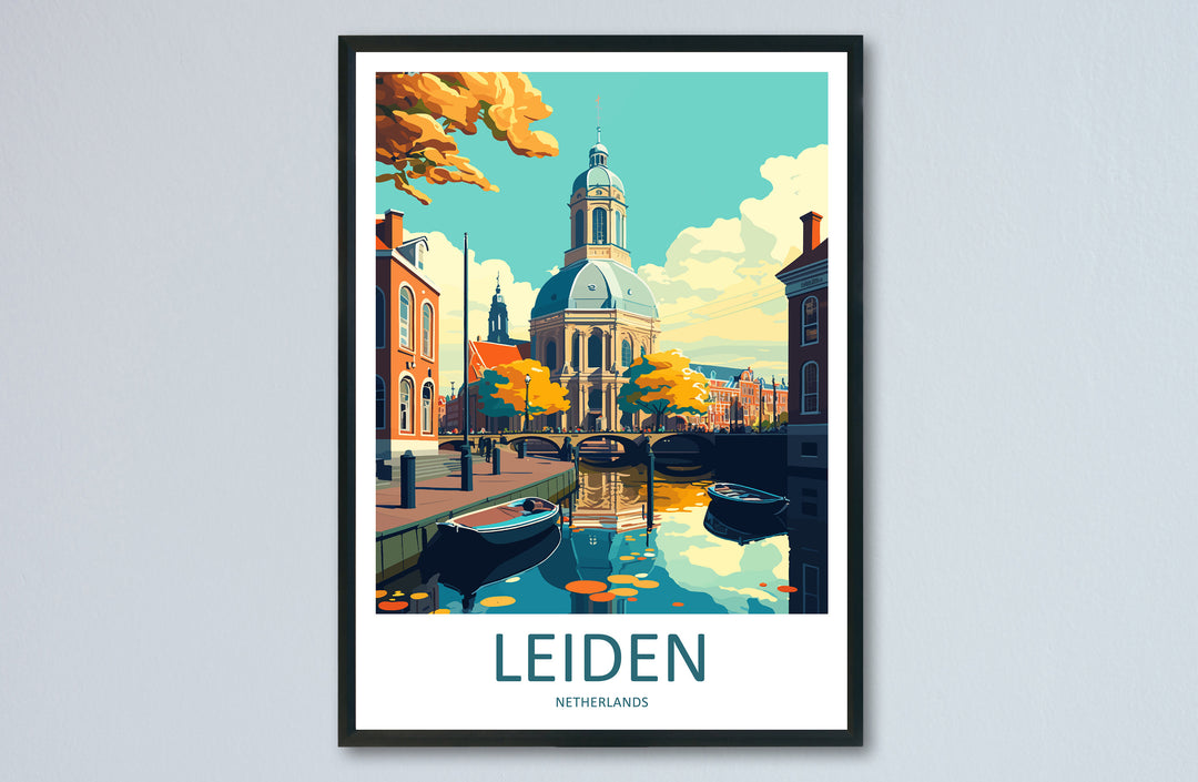 Leiden Travel Print Leiden Home Décor Leiden Art Print Leiden Wall ...