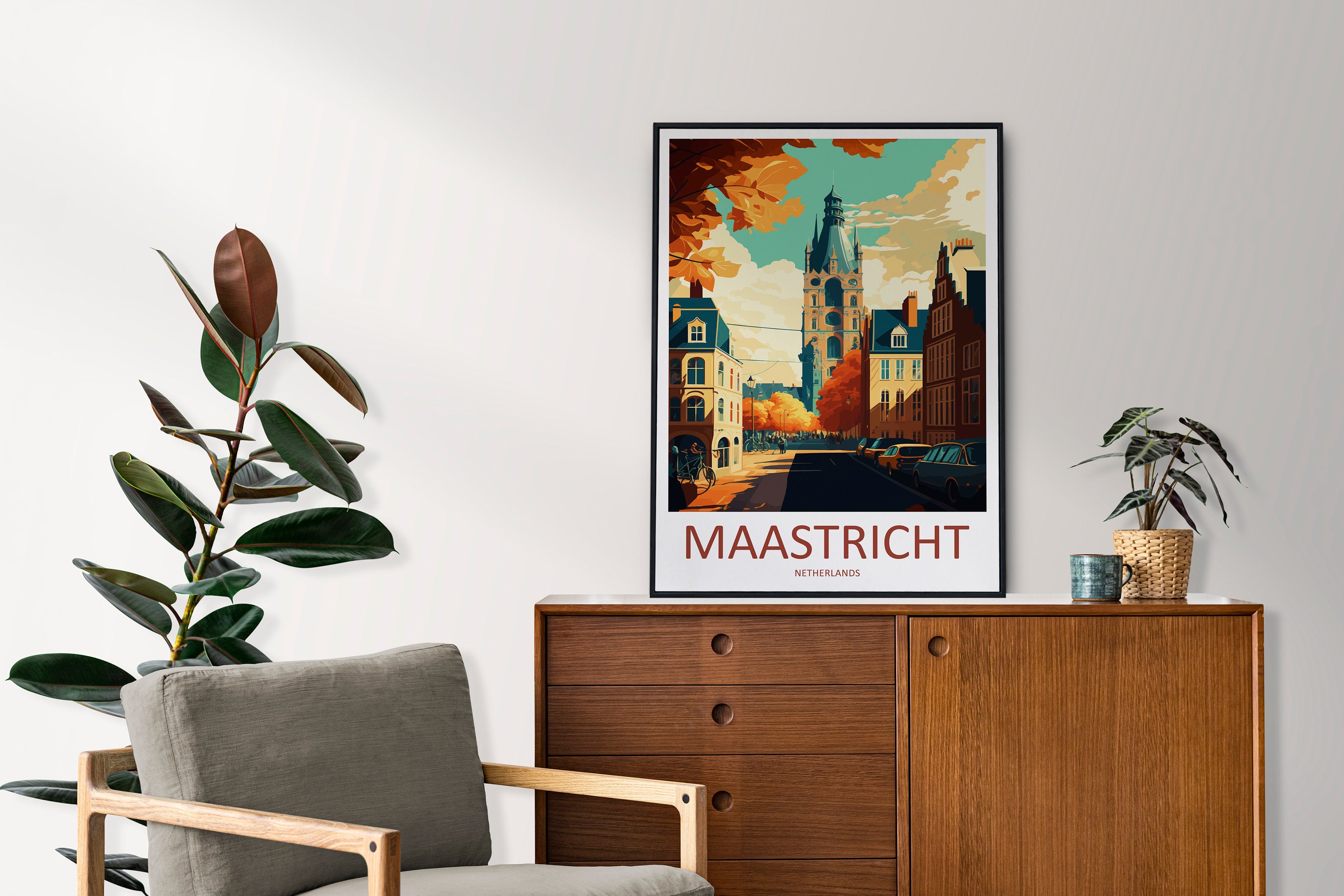 Maastricht Travel Print Maastricht Home Décor Maastricht Art Print Maastricht Wall Print Maastricht Gift For Netherlands Art Maastricht Wall